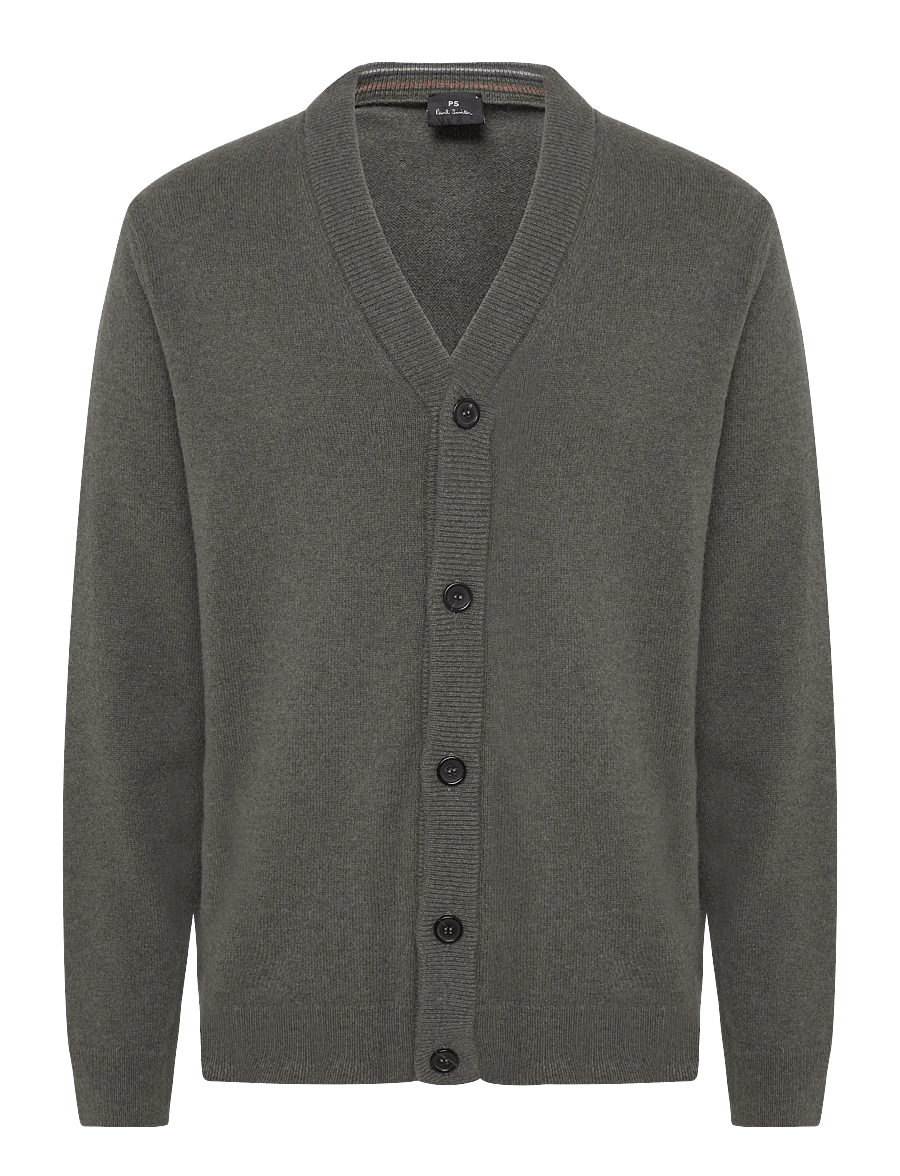PS Paul Smith - MENS CARDIGAN BUTTON THRU - kardiganid - lt greyish green - 0