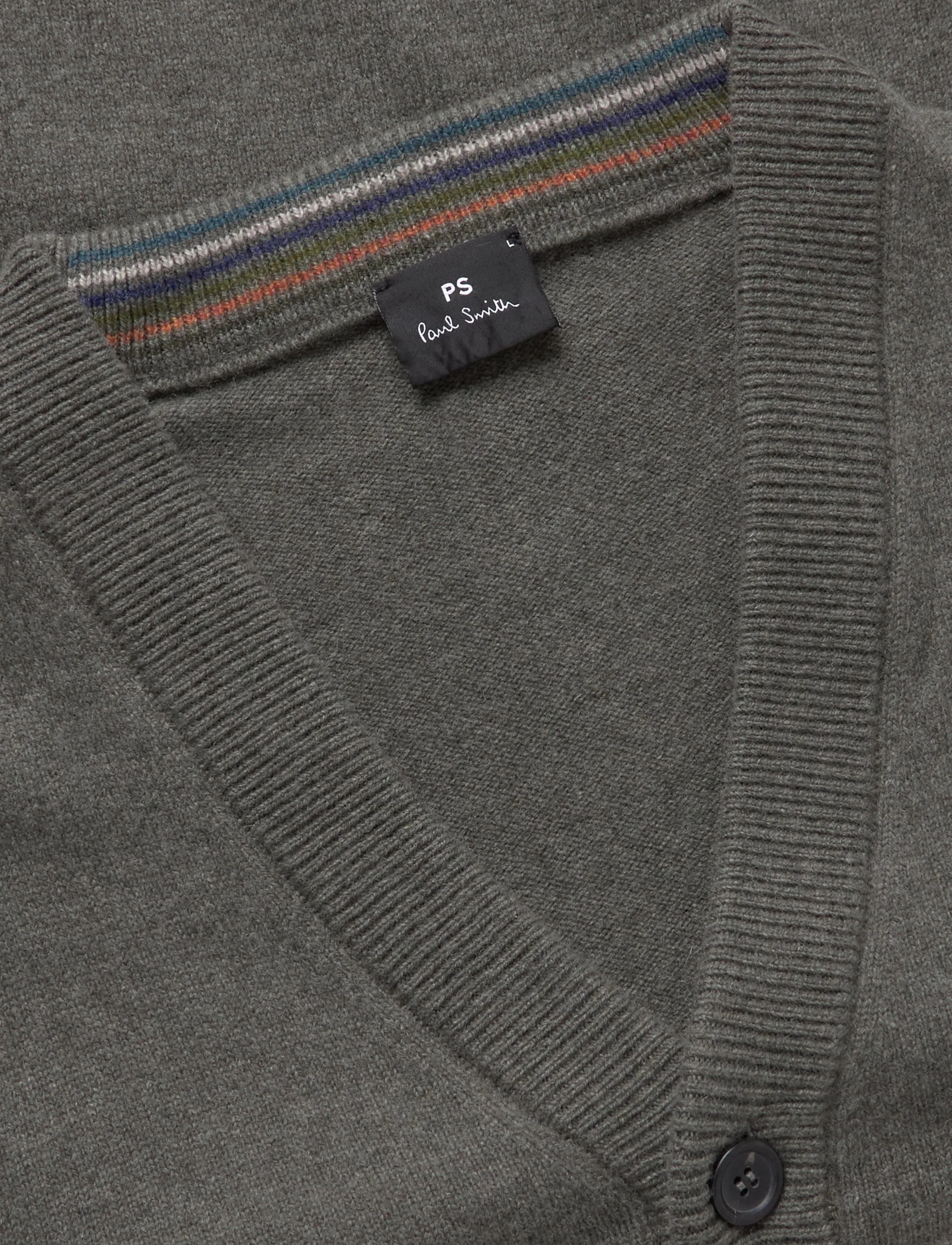 PS Paul Smith - MENS CARDIGAN BUTTON THRU - kardiganid - lt greyish green - 2