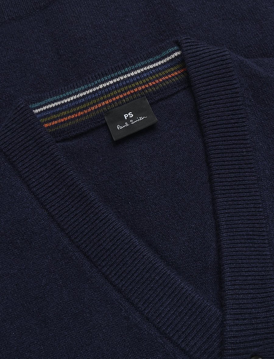 PS Paul Smith - MENS CARDIGAN BUTTON THRU - strickjacken - very dark navy - 2