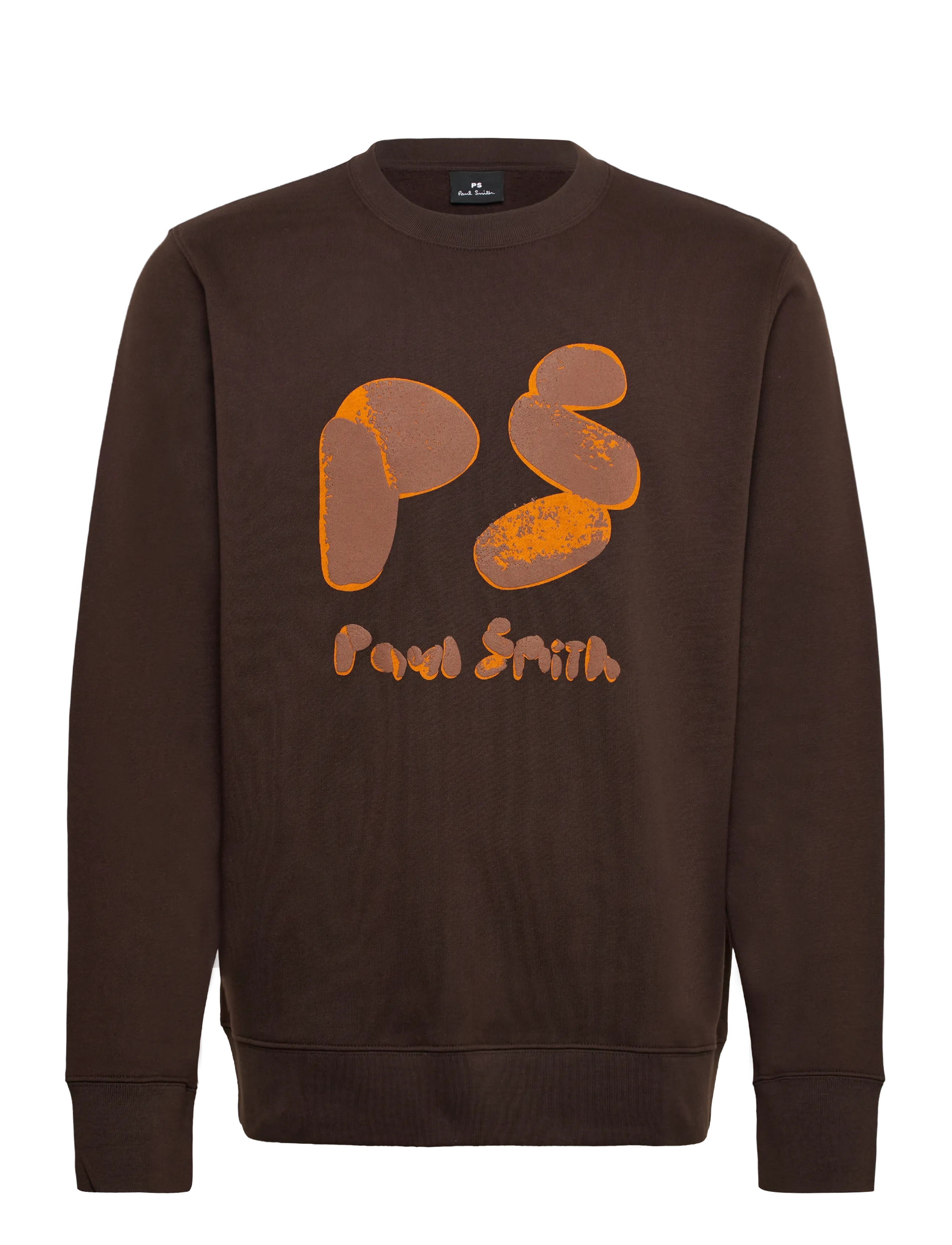 PS Paul Smith Mens Reg Fit Sweatshirt Ps, Mænd, Sweatshirt, Brun, Str: M