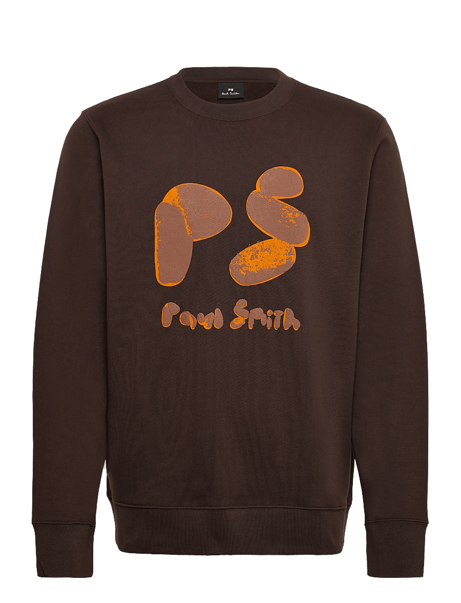 PS Paul Smith - MENS REG FIT SWEATSHIRT PS - dressipluusid - dark brown - 1