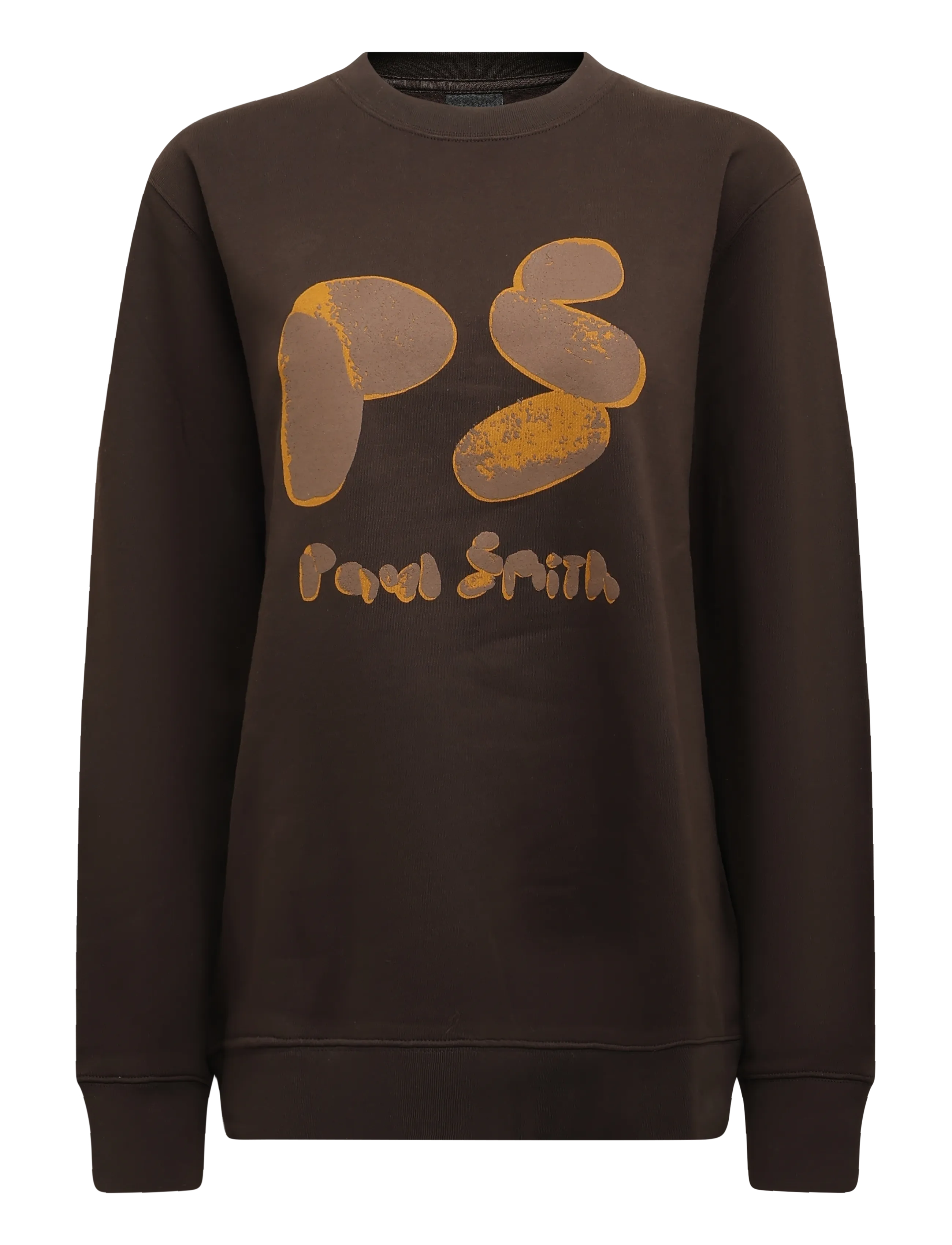 PS Paul Smith MENS REG FIT SWEATSHIRT PS - Shop efter anledning - DARK BROWN / brown