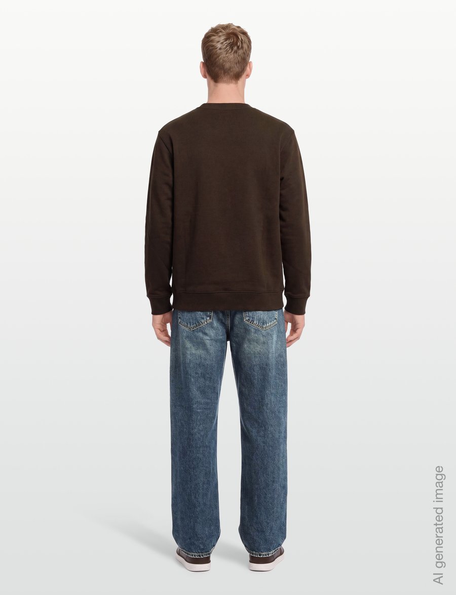 PS Paul Smith - MENS REG FIT SWEATSHIRT PS - dressipluusid - dark brown - 4