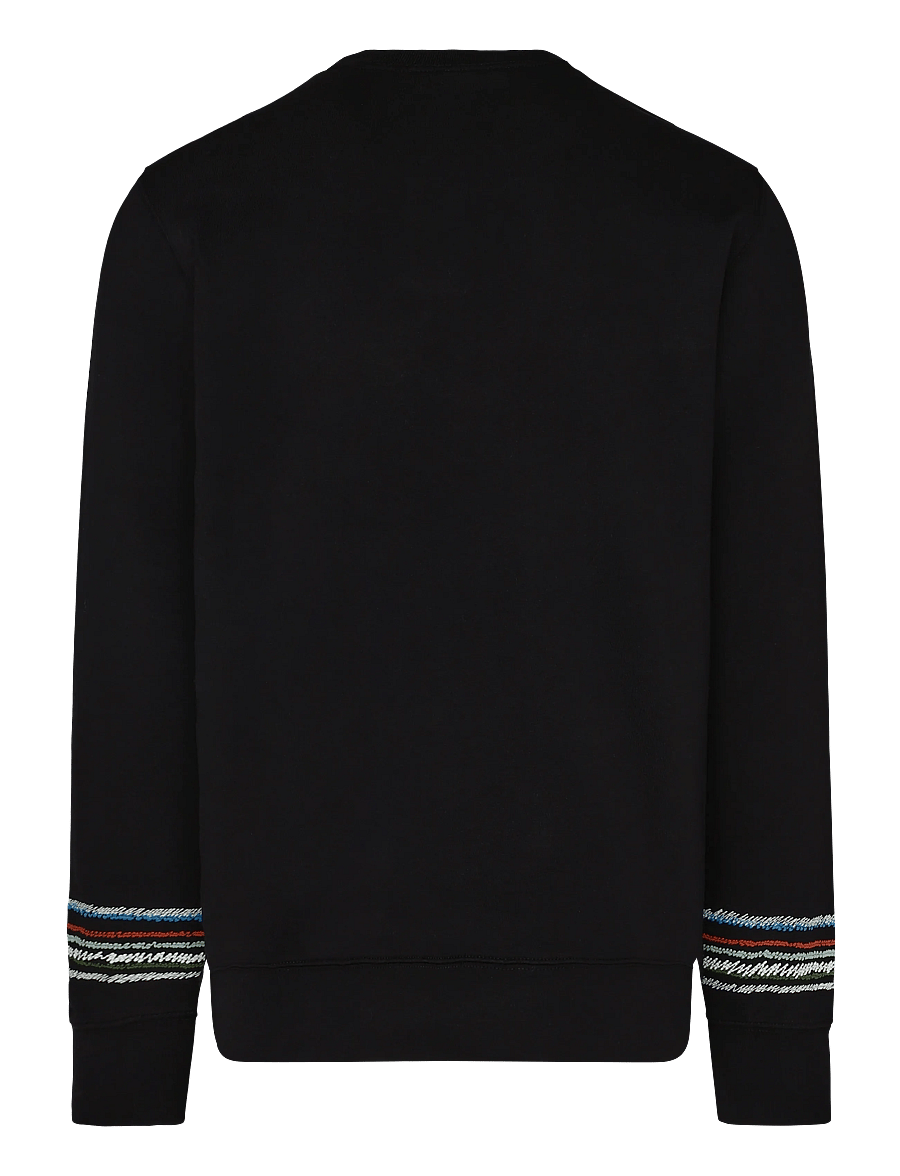 PS Paul Smith - MENS REG FIT SWEATSHIRT STRIPES - kläder - 79_black - 2