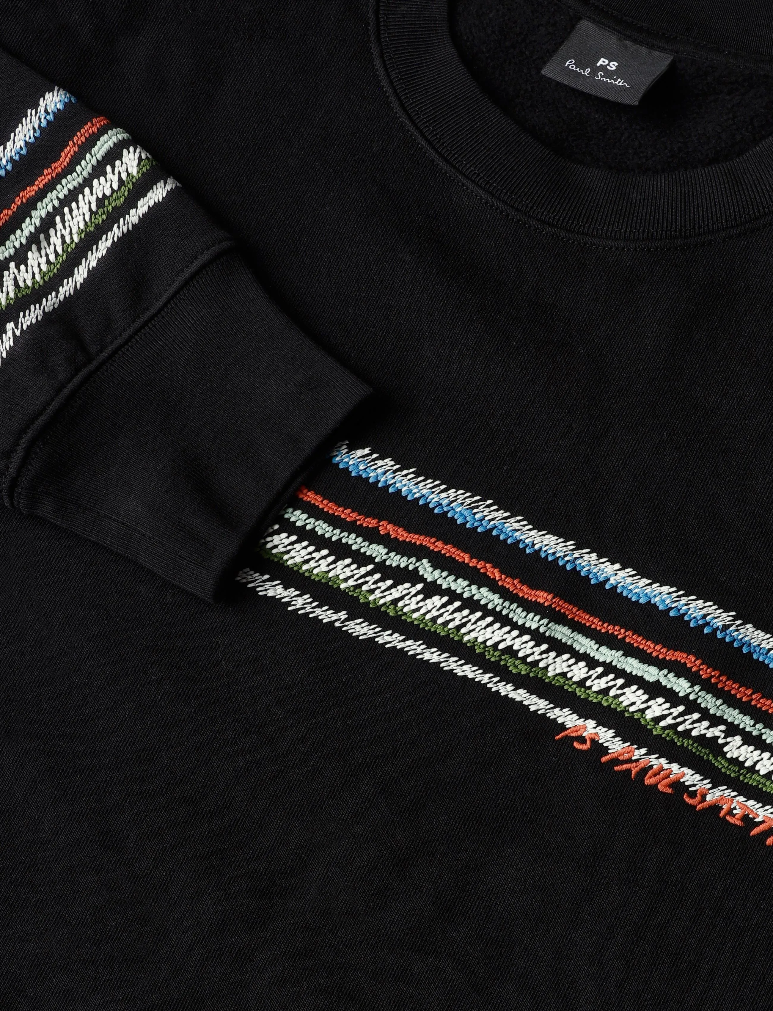 PS Paul Smith - MENS REG FIT SWEATSHIRT STRIPES - shop efter anledning - black - 5