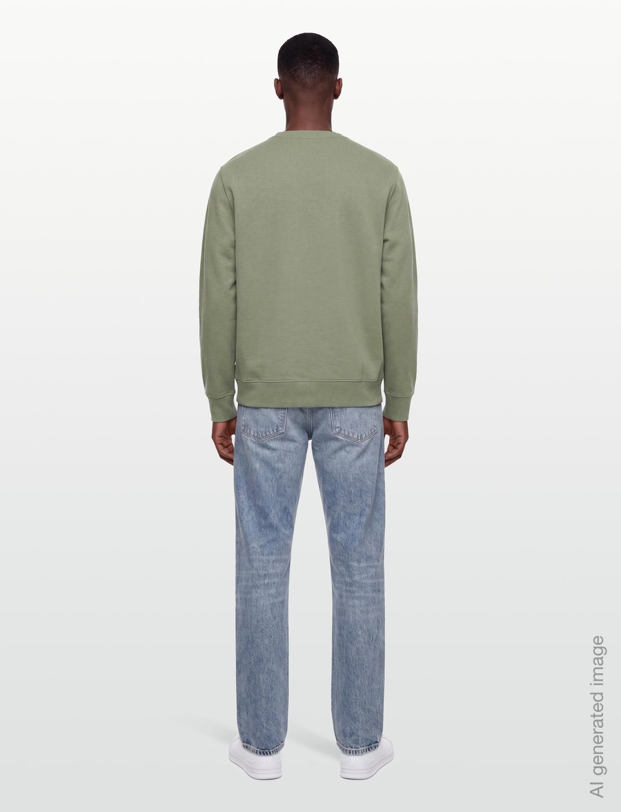 PS Paul Smith - MENS REG FIT SWEATSHIRT CYCLE JERSEYS - tøj - 34_lt greyish green - 4