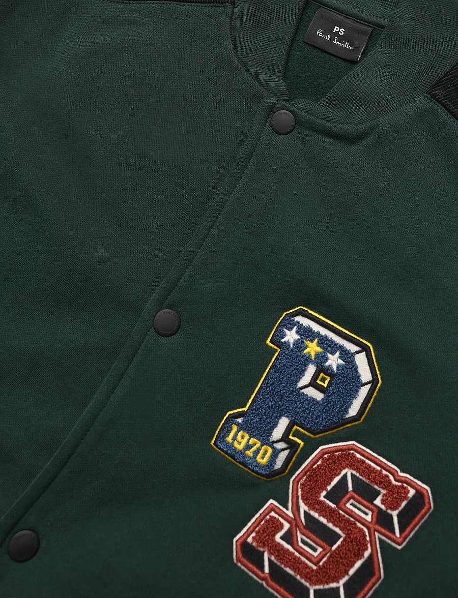 PS Paul Smith - MENS REG FIT BOMBER - collegejackor - 38_bottle green - 2
