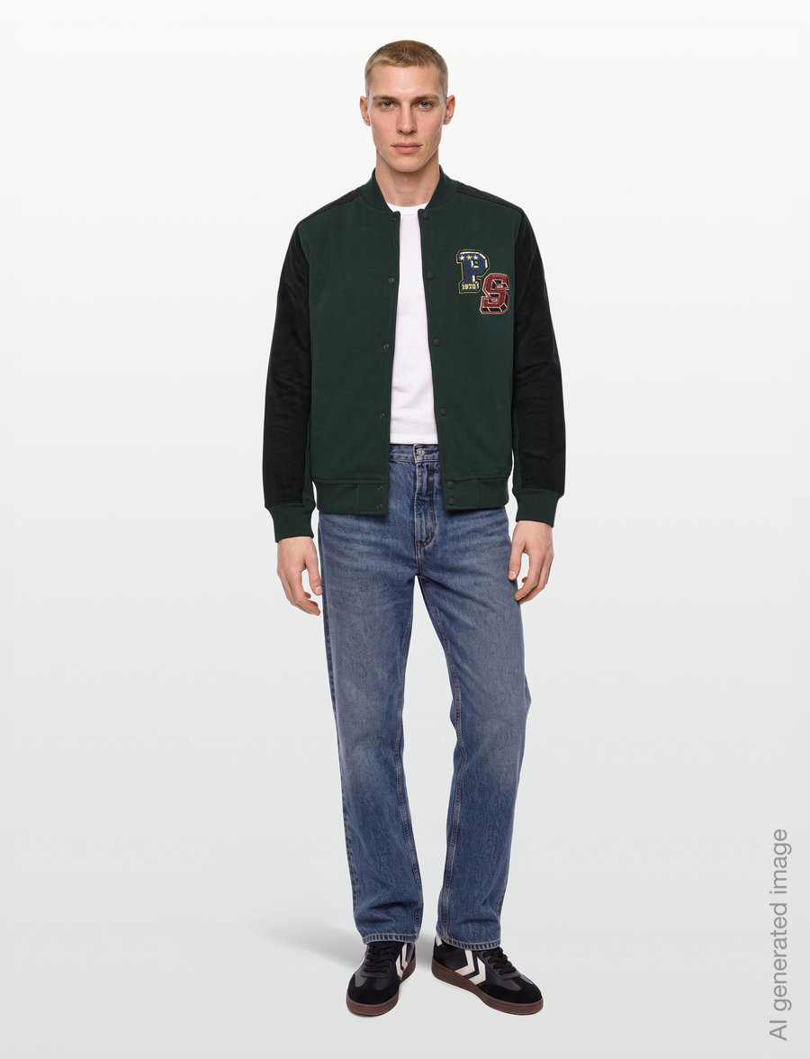 PS Paul Smith - MENS REG FIT BOMBER - kolledžijakid - bottle green - 0