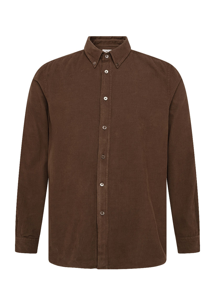PS Paul Smith - MENS LS REGULAR FIT SHIRT BD - casual hemden - brown - 0
