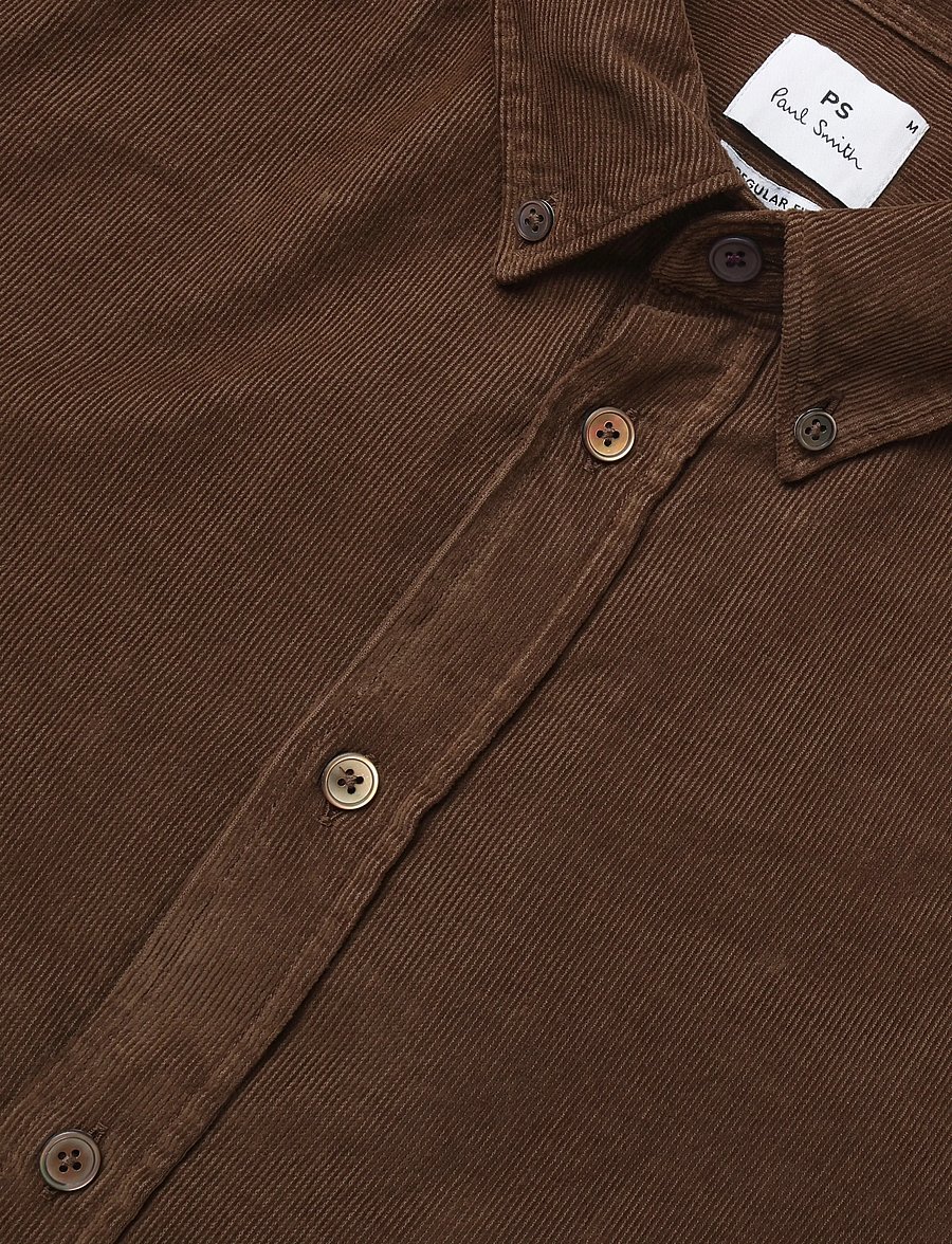 PS Paul Smith - MENS LS REGULAR FIT SHIRT BD - casual hemden - brown - 2