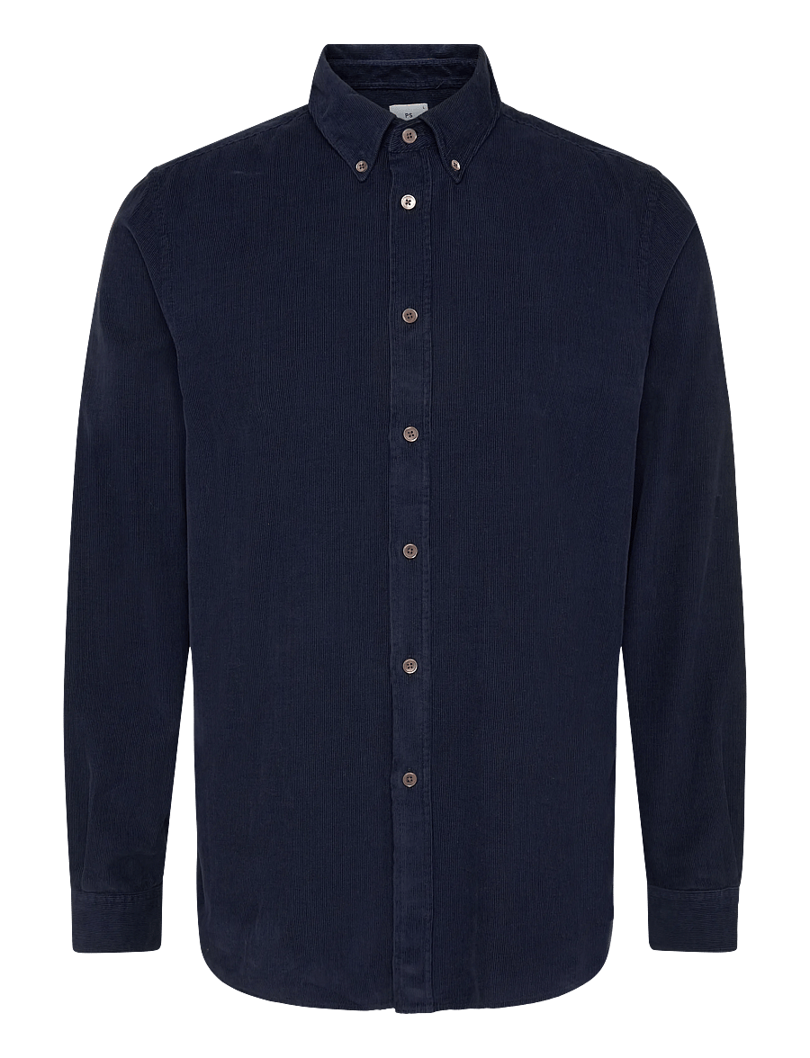 PS Paul Smith - MENS LS REGULAR FIT SHIRT BD - corduroy shirts - very dark navy - 0