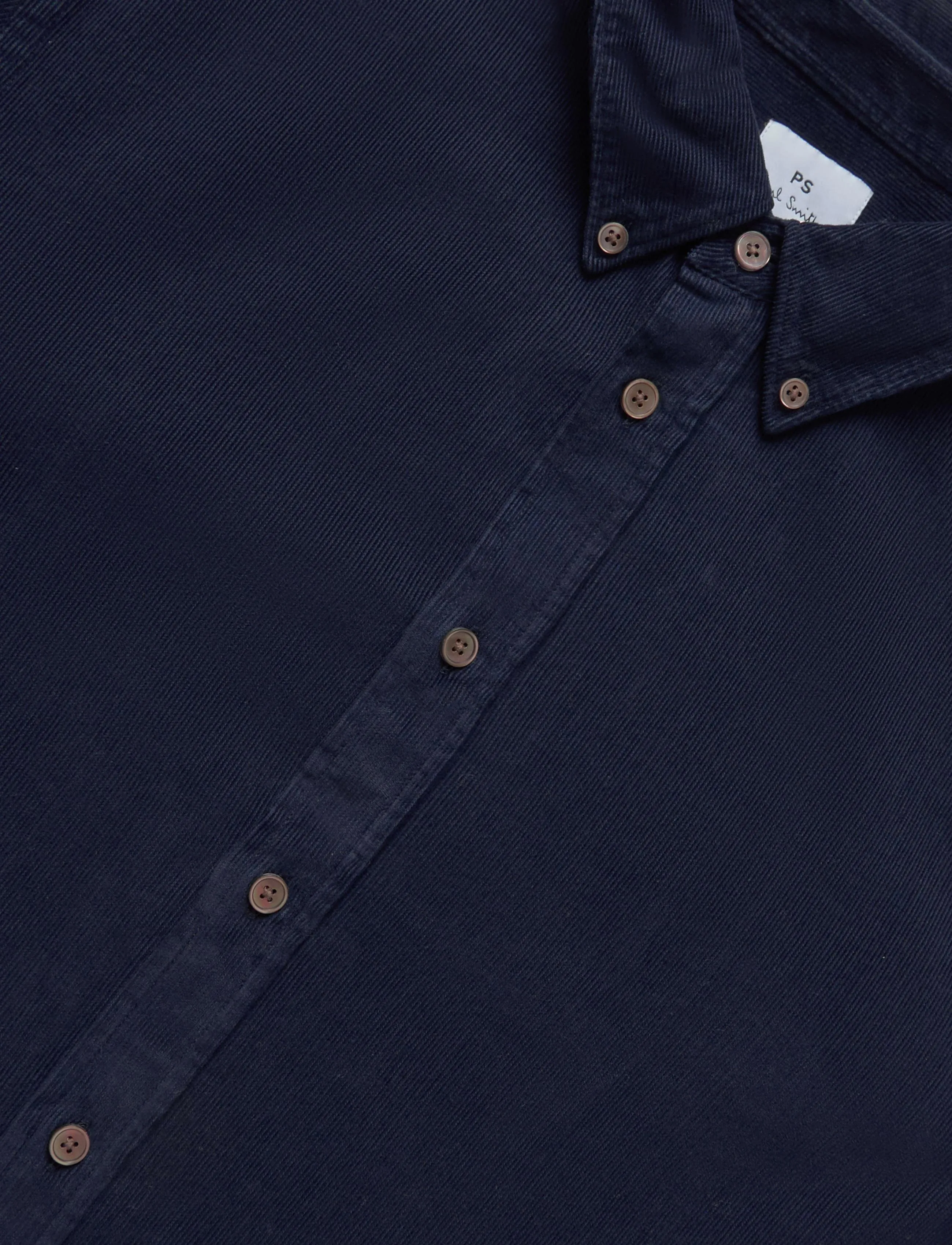PS Paul Smith - MENS  LS REGULAR  FIT SHIRT BD - corduroy shirts - very dark navy - 2