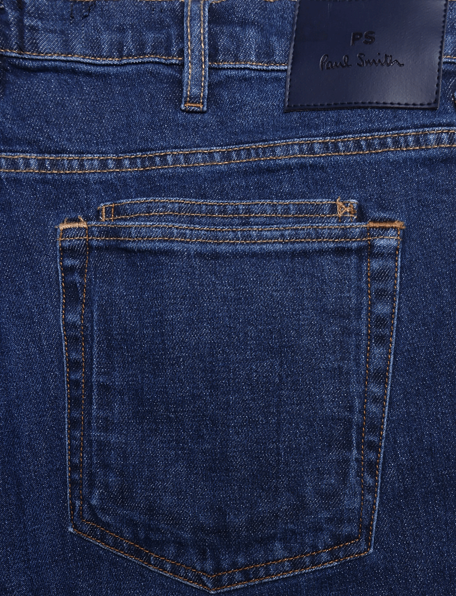 PS Paul Smith - MENS RELAXED TAPER FIT JEAN - schmal zulaufende jeans - dk_colour wash - 4