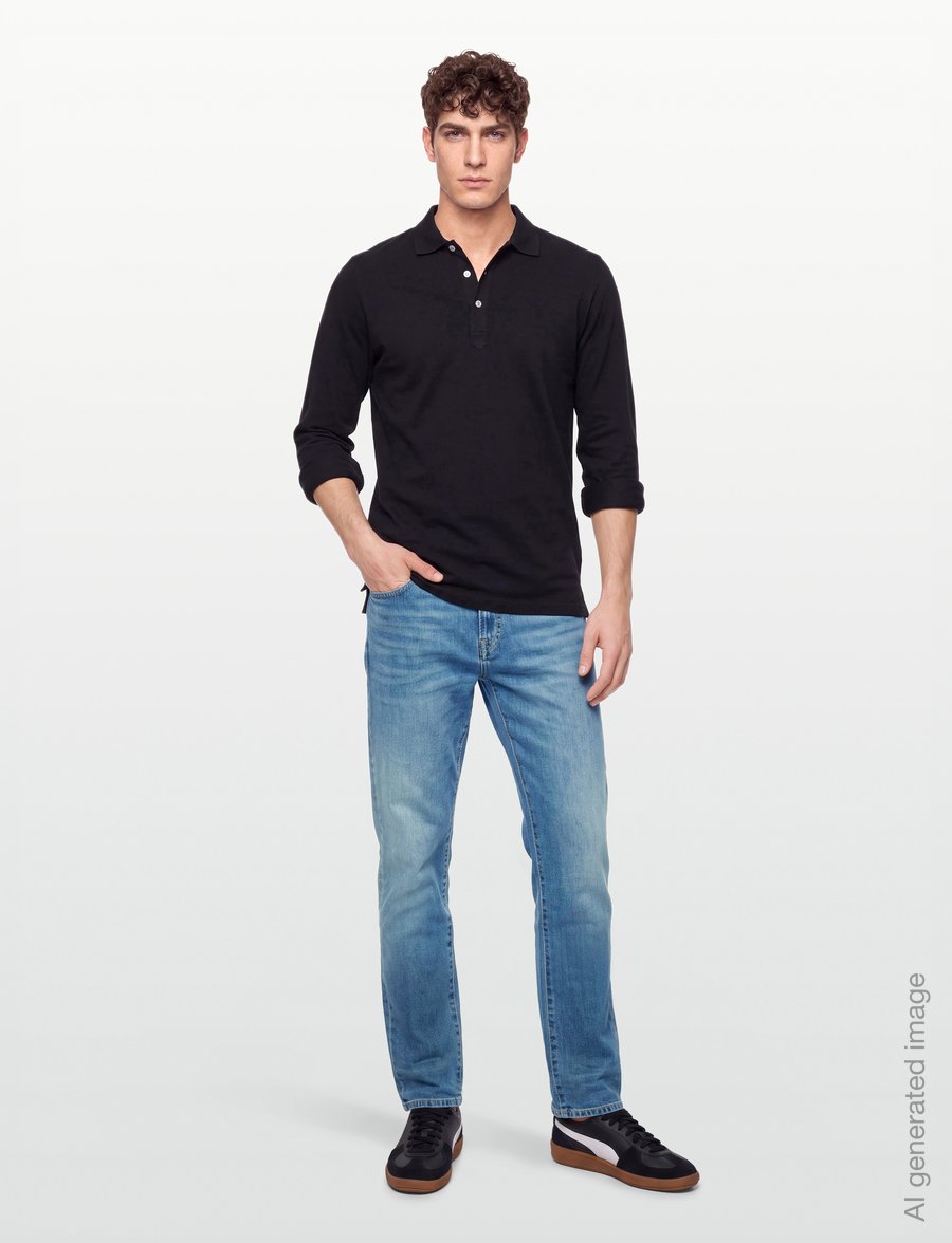 PS Paul Smith - MENS RELAXED TAPER FIT JEAN - schmal zulaufende jeans - vintage - 0