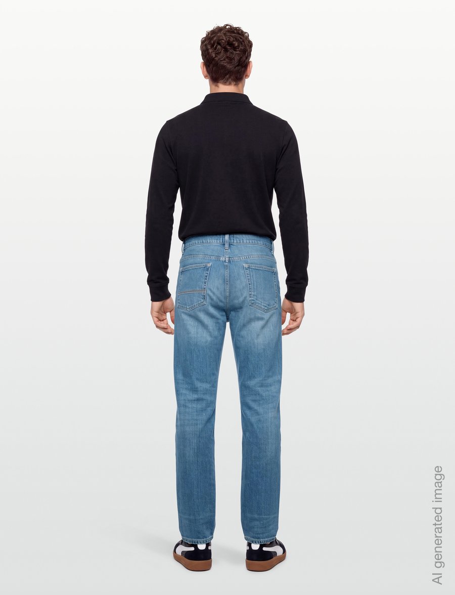 PS Paul Smith - MENS RELAXED TAPER FIT JEAN - schmal zulaufende jeans - vintage - 4