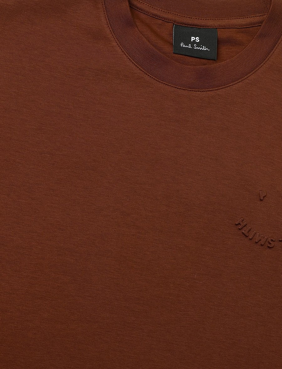 PS Paul Smith - MENS SS CASUAL FIT T SHIRT - lühikeste varrukatega t-särgid - 28_burgundy/ borde - 2
