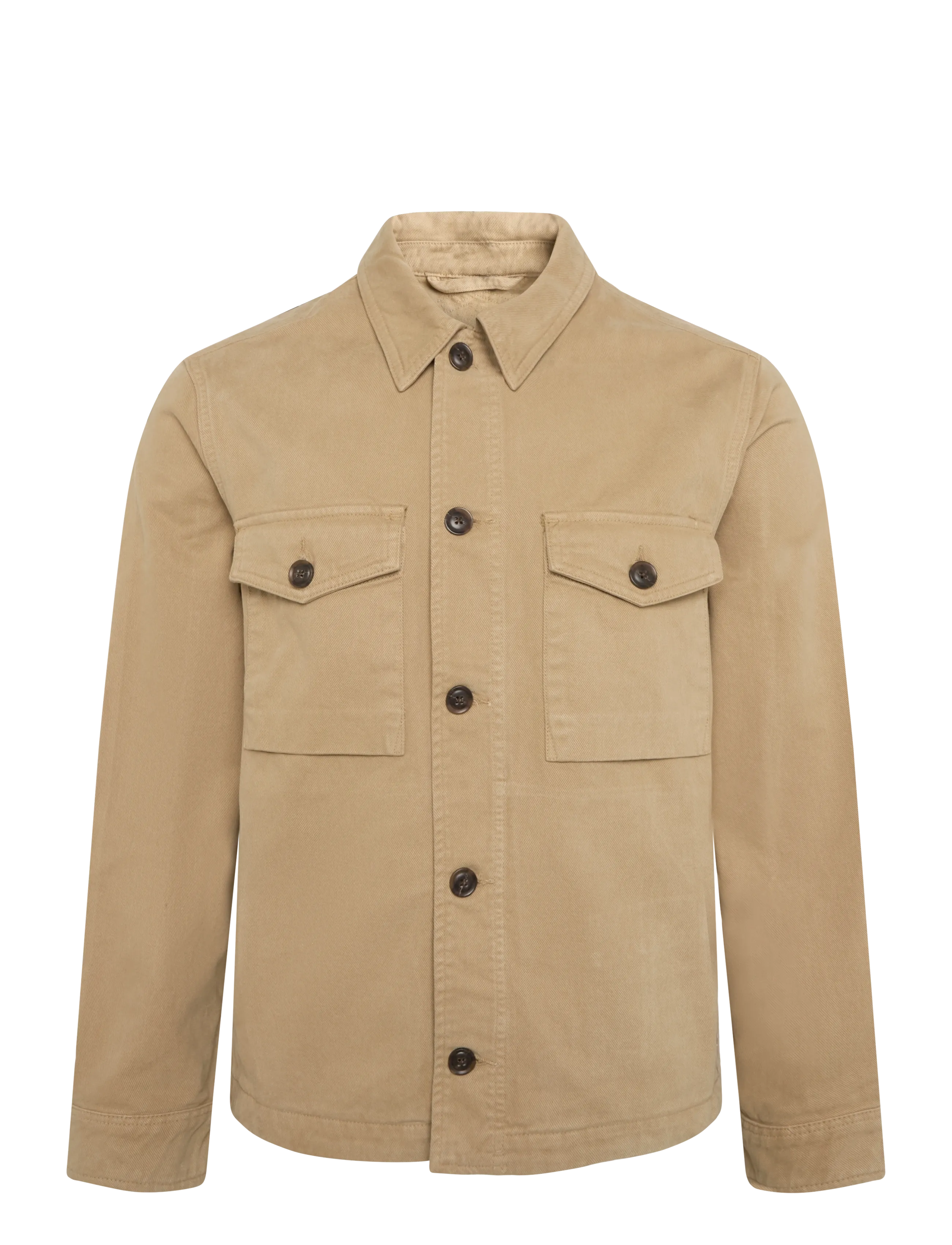 PS Paul Smith Mens Military Overshirt Jkt, Herren, Militär Overshirt, Beige, Gr.XXL