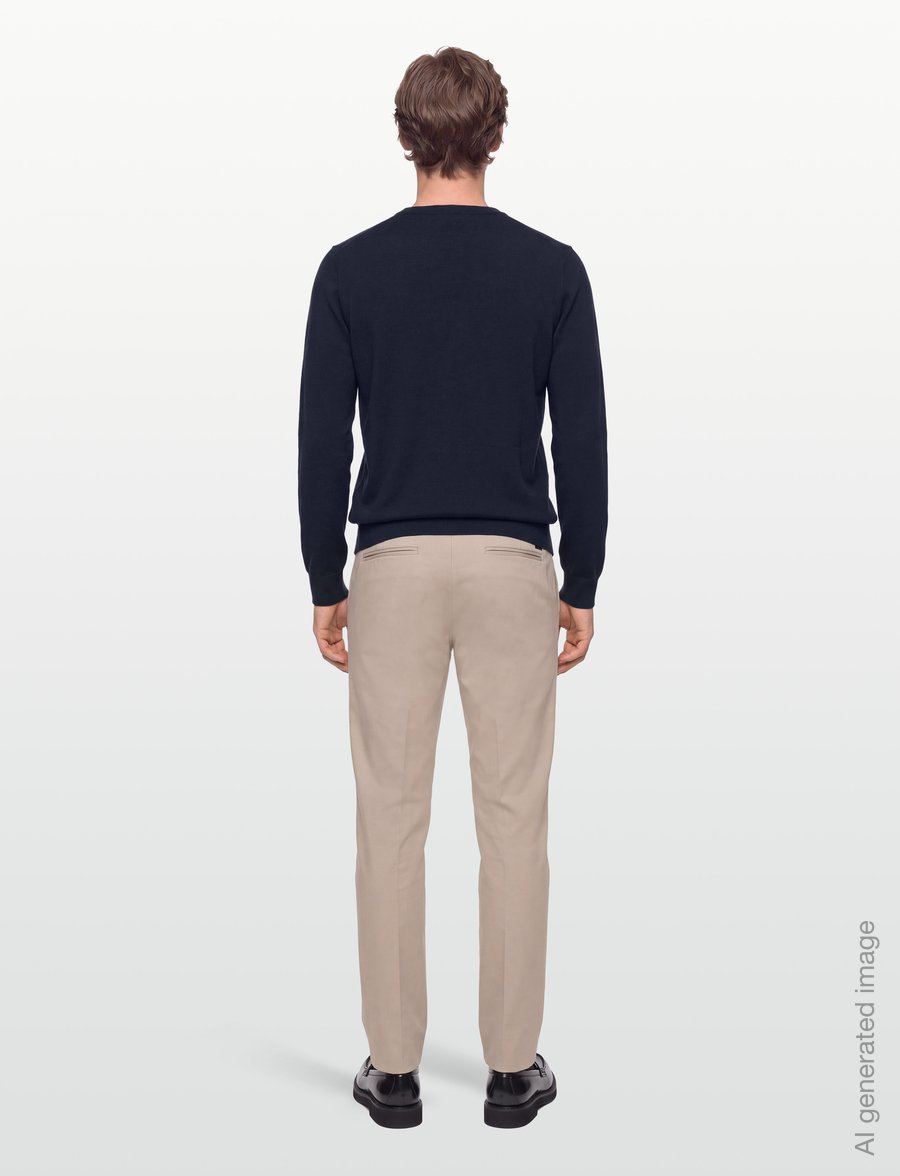 PS Paul Smith - MENS SWEATER CREW NECK ZEB BAD - rundhals - 49_very dark navy - 4