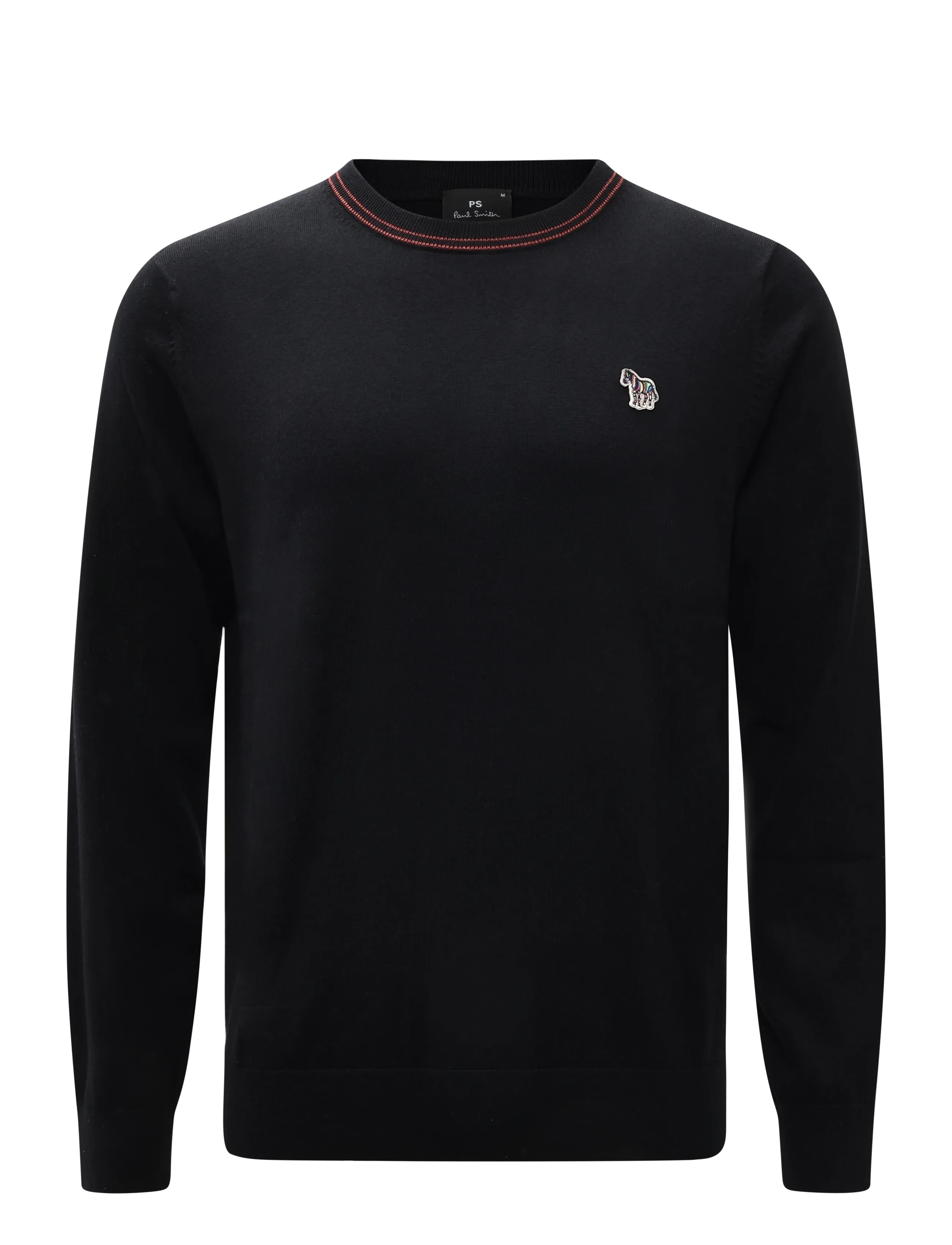 PS Paul Smith MENS SWEATER CREW NECK ZEB BAD - Rundhalsad - BLACK / black