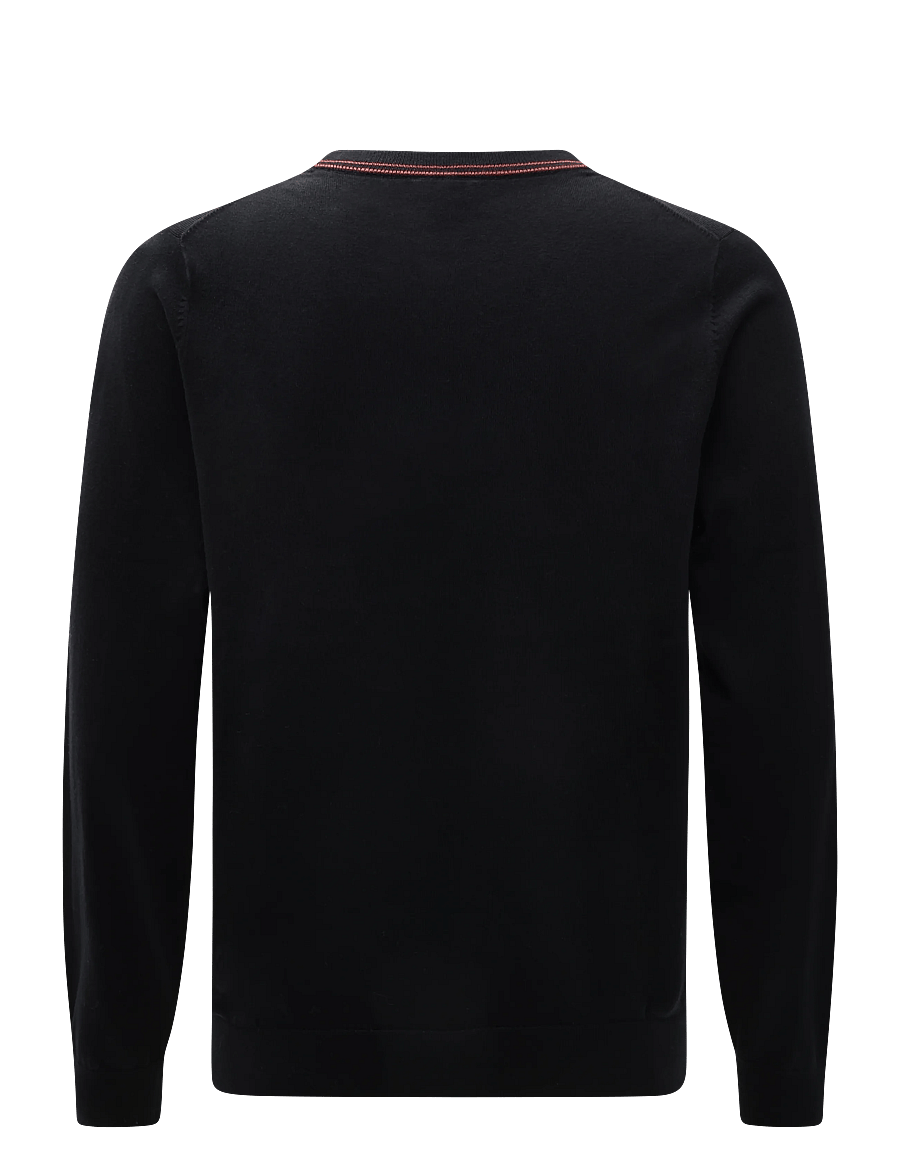 PS Paul Smith - MENS SWEATER CREW NECK ZEB BAD - Ümara kaelusega - black - 2