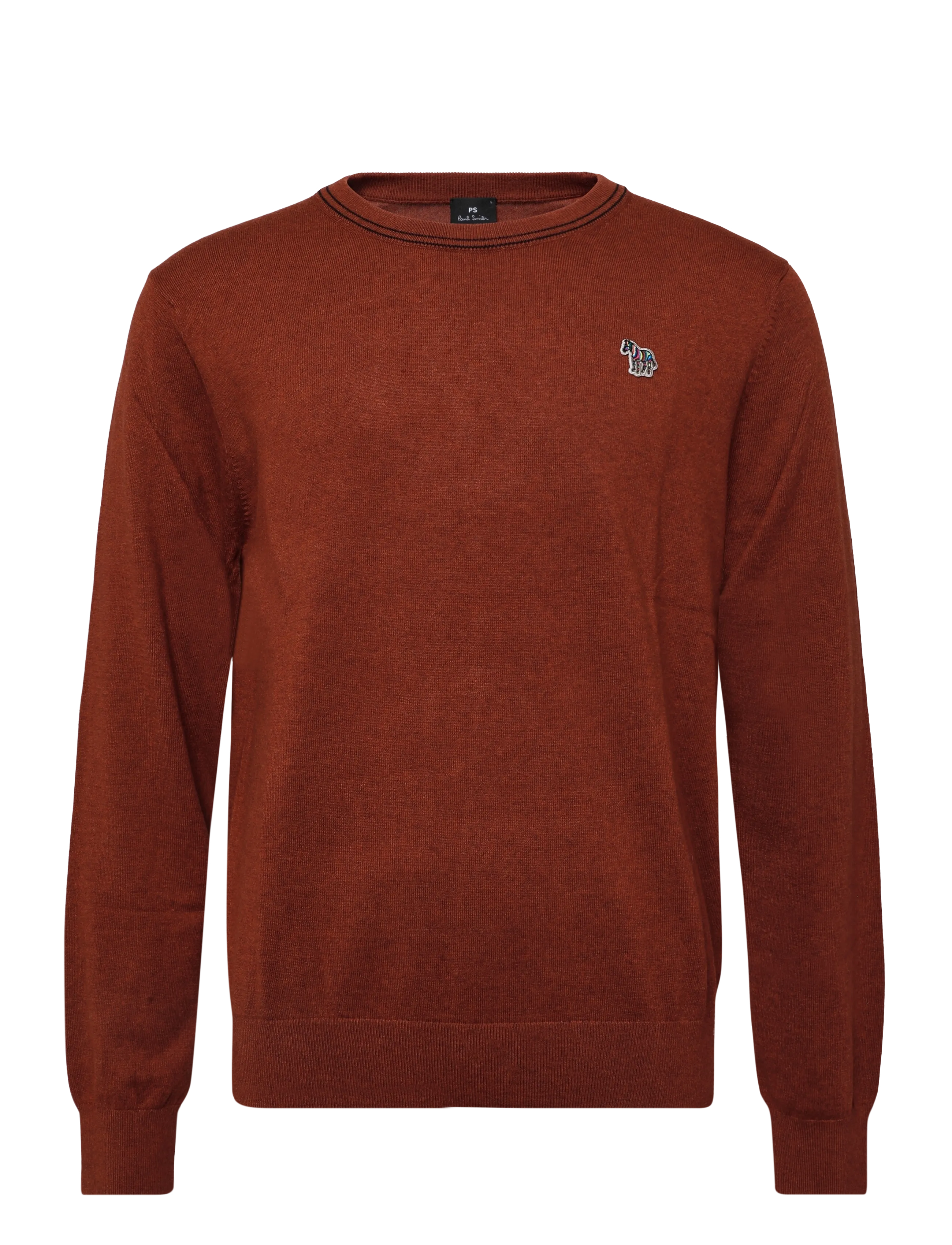 PS Paul Smith MENS SWEATER CREW NECK ZEB BAD - Rundhalsad - BRICK RED / red