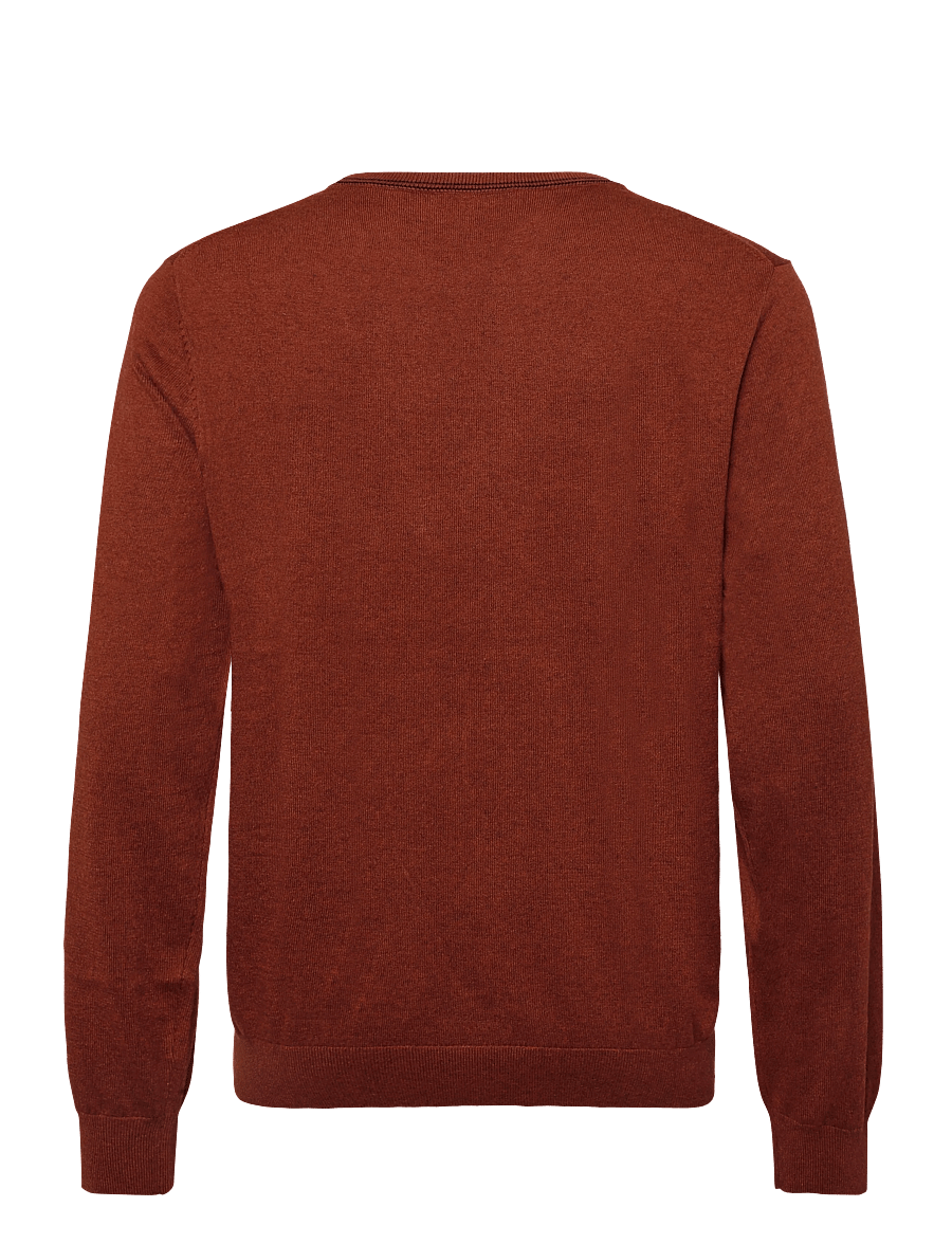PS Paul Smith - MENS SWEATER CREW NECK ZEB BAD - Ümara kaelusega - brick red - 1