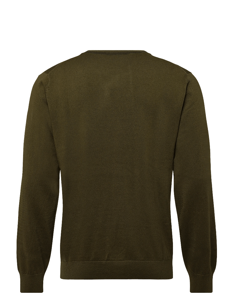 PS Paul Smith - MENS SWEATER CREW NECK ZEB BAD - Ümara kaelusega - military green - 1