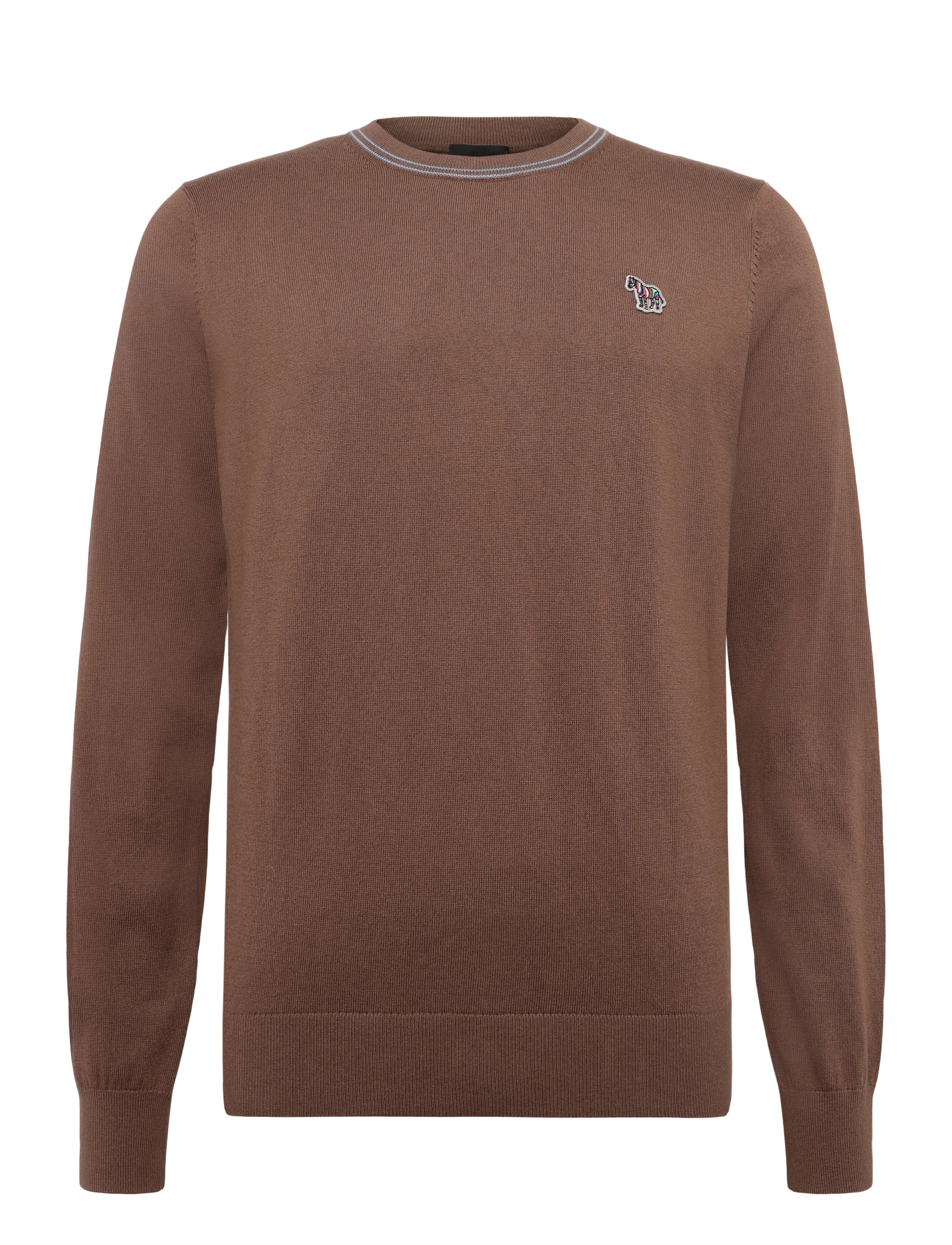 PS Paul Smith MENS SWEATER CREW NECK ZEB BAD - Rundhalsad - MUD / brown