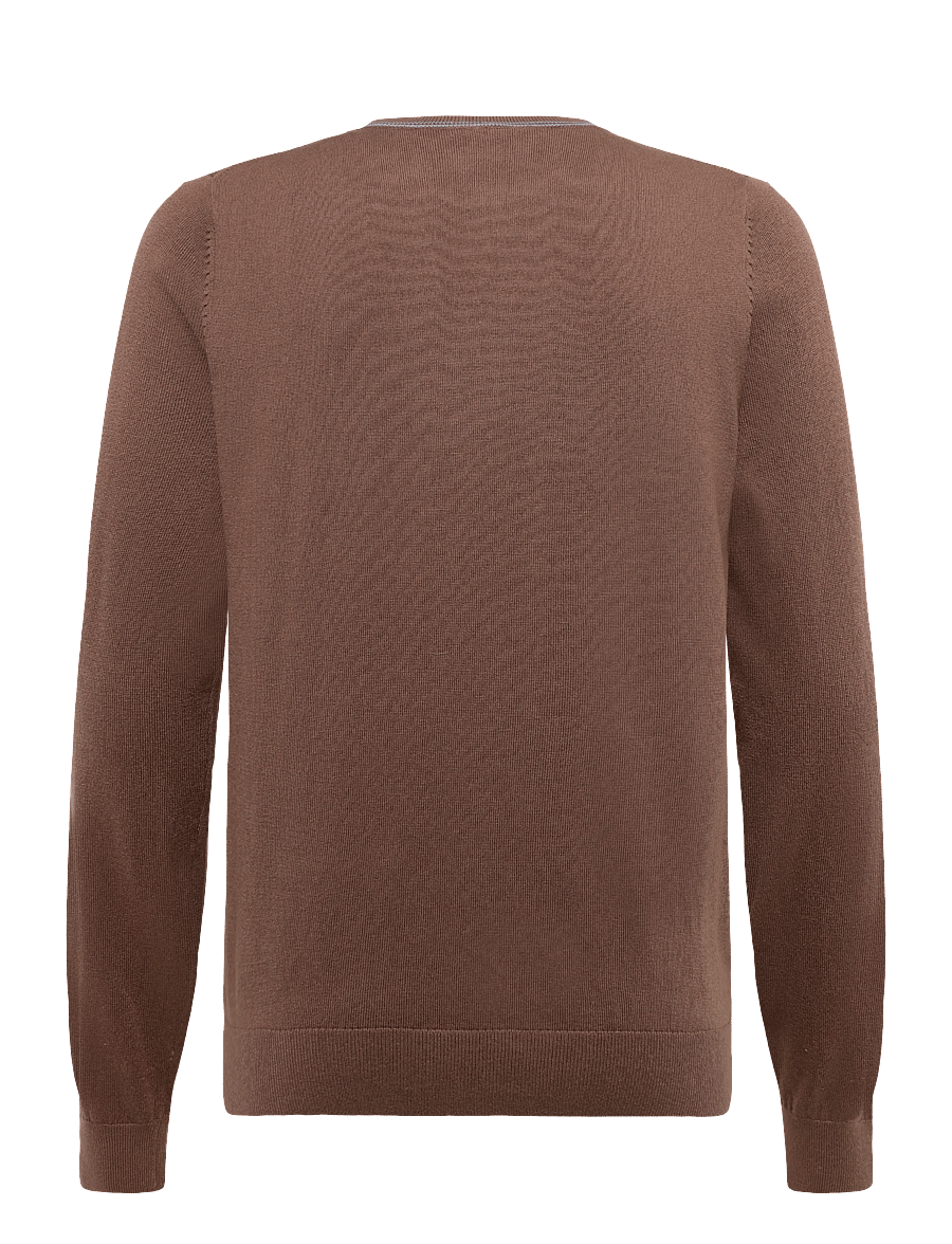 PS Paul Smith - MENS SWEATER CREW NECK ZEB BAD - Ümara kaelusega - mud - 1