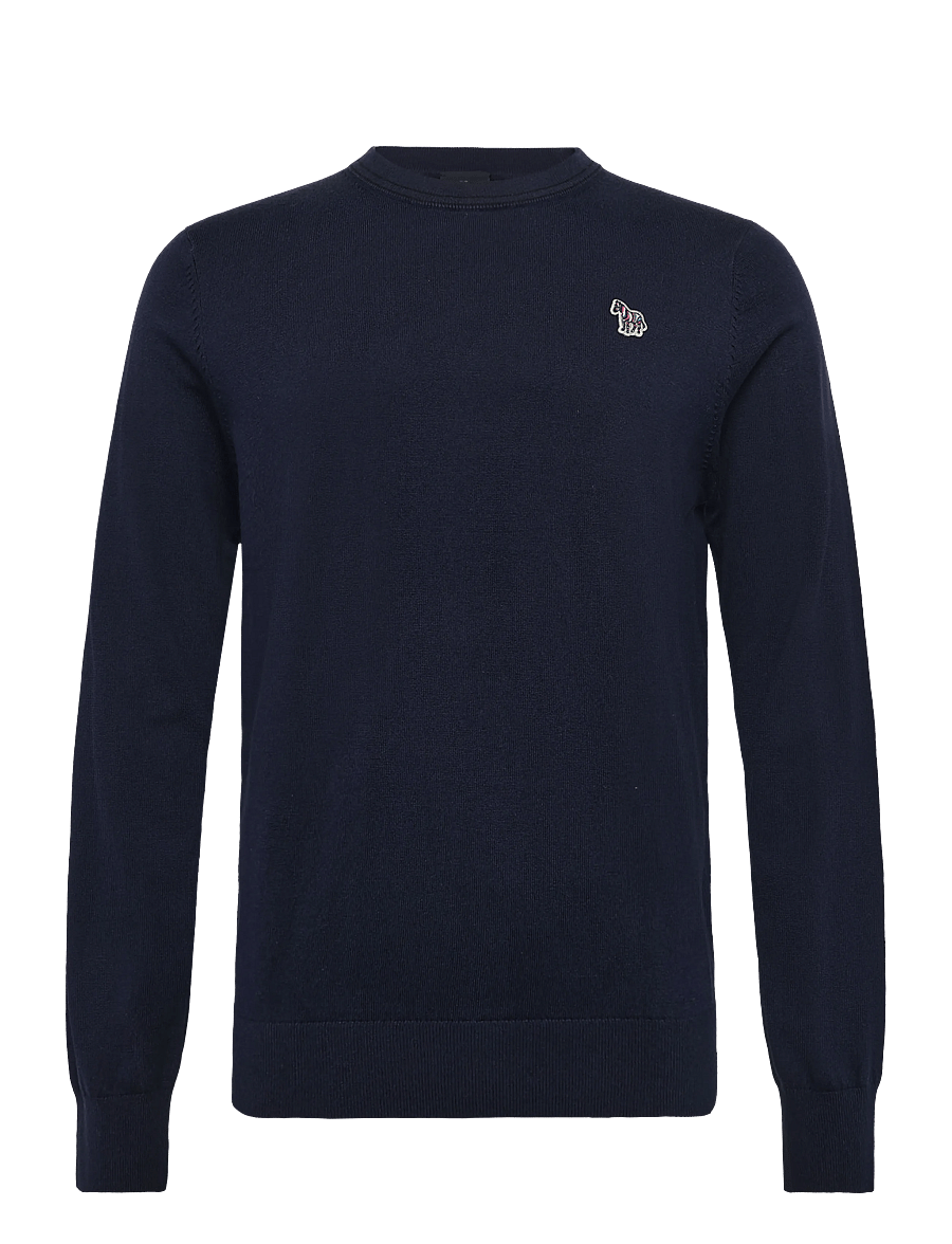 PS Paul Smith - MENS SWEATER CREW NECK ZEB BAD - kringlótt hálsmál - very dark navy - 1