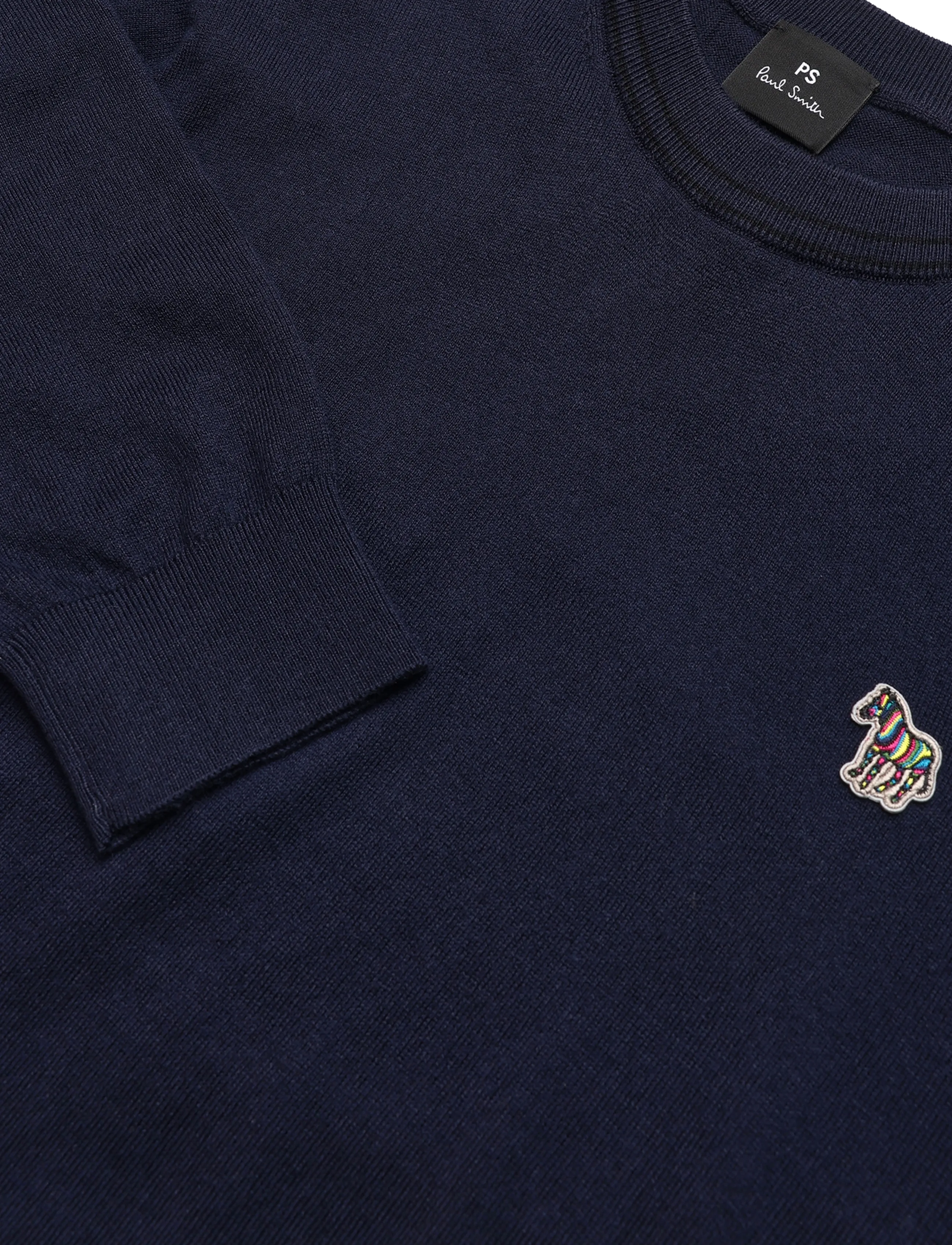PS Paul Smith - MENS SWEATER CREW NECK ZEB BAD - kringlótt hálsmál  - very dark navy - 5