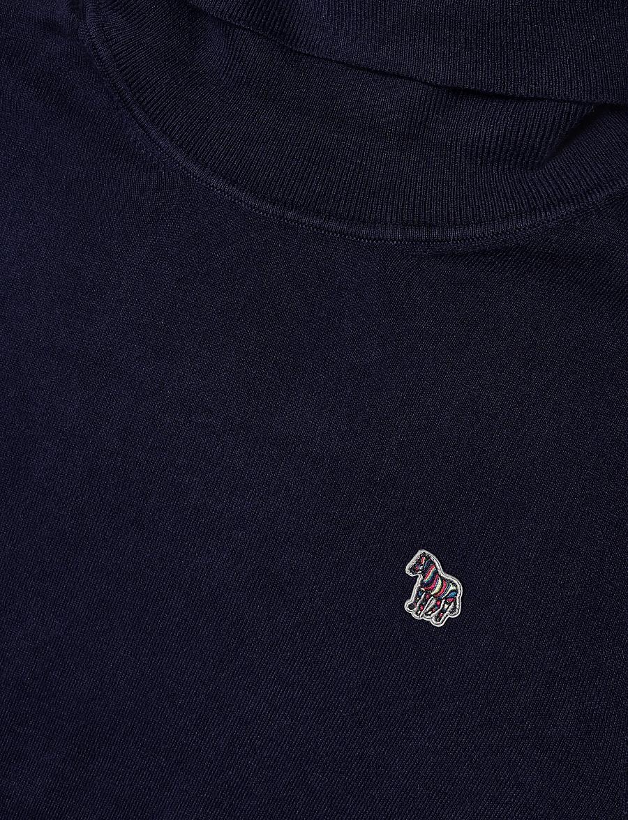 PS Paul Smith - MENS SWEATER ROLL NECK ZEB BAD - kõrge kaelusega - 49_very dark navy - 2