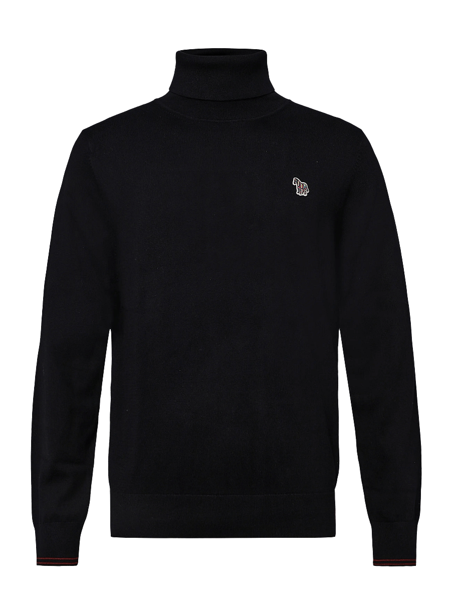 PS Paul Smith - MENS SWEATER ROLL NECK ZEB BAD - kõrge kaelusega - 79_black - 0