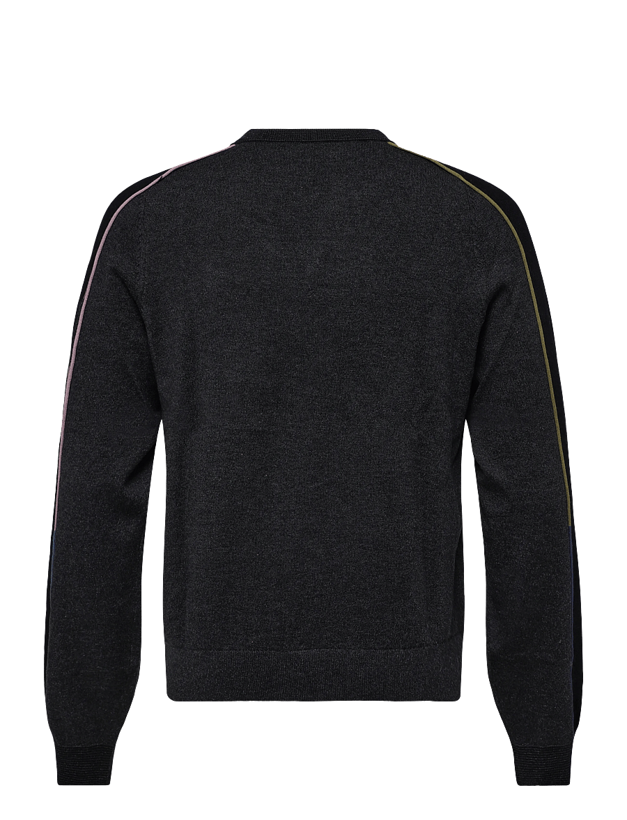 PS Paul Smith - MENS SWEATER CREW NECK - kringlótt hálsmál - black melange - 2