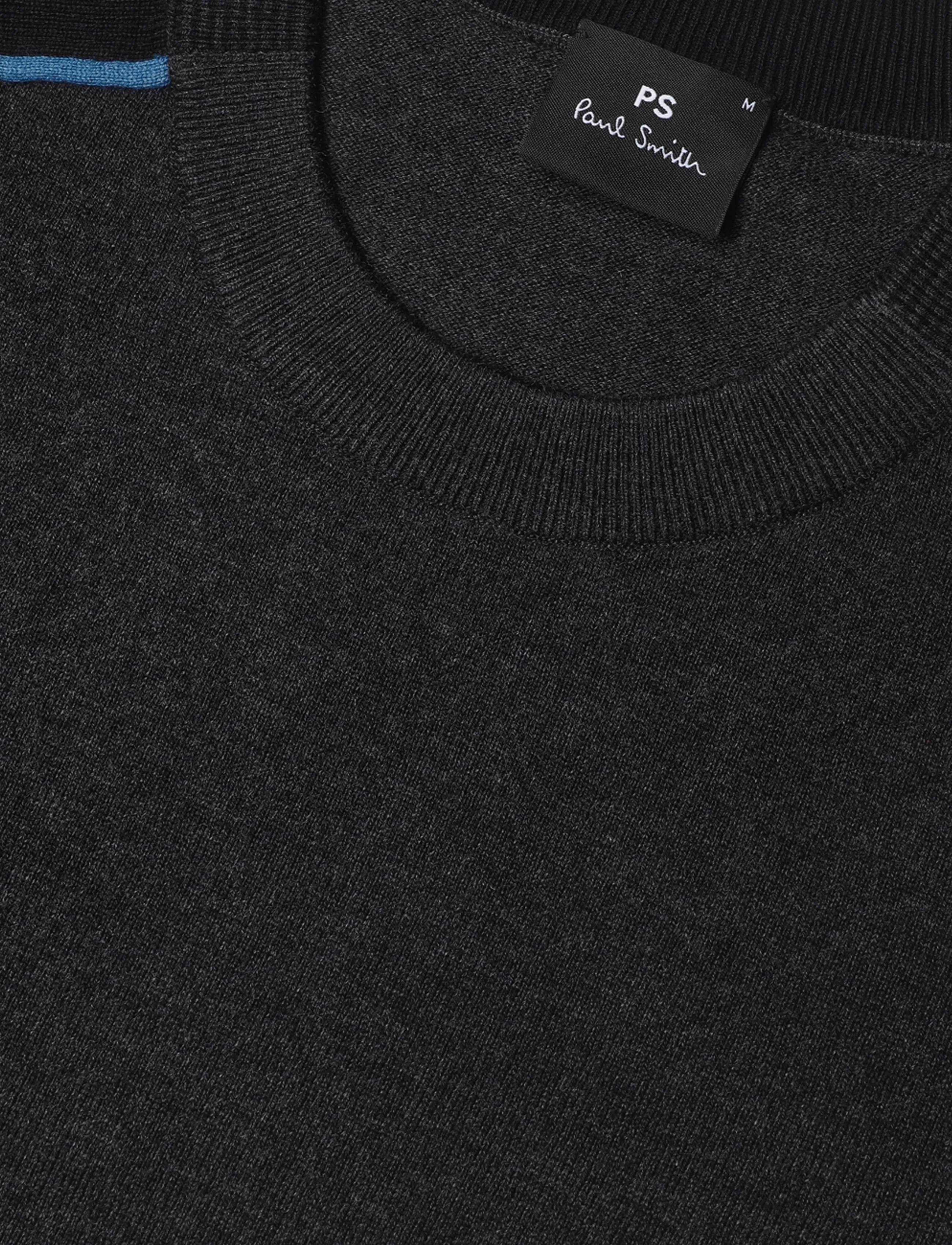 PS Paul Smith - MENS SWEATER CREW NECK - kringlótt hálsmál  - black melange - 5