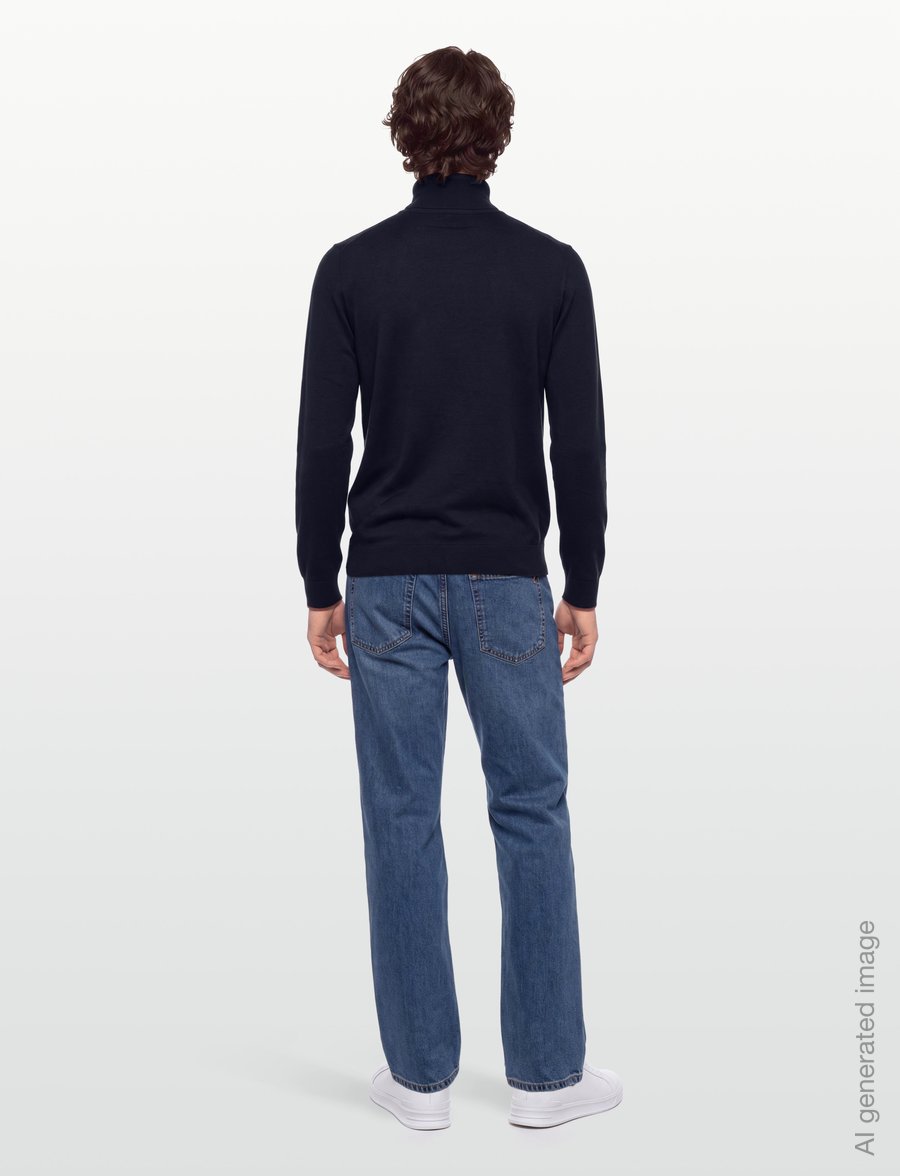 PS Paul Smith - MENS CARDIGAN ZIP THRU - lukuga džemprid - very dark navy - 4