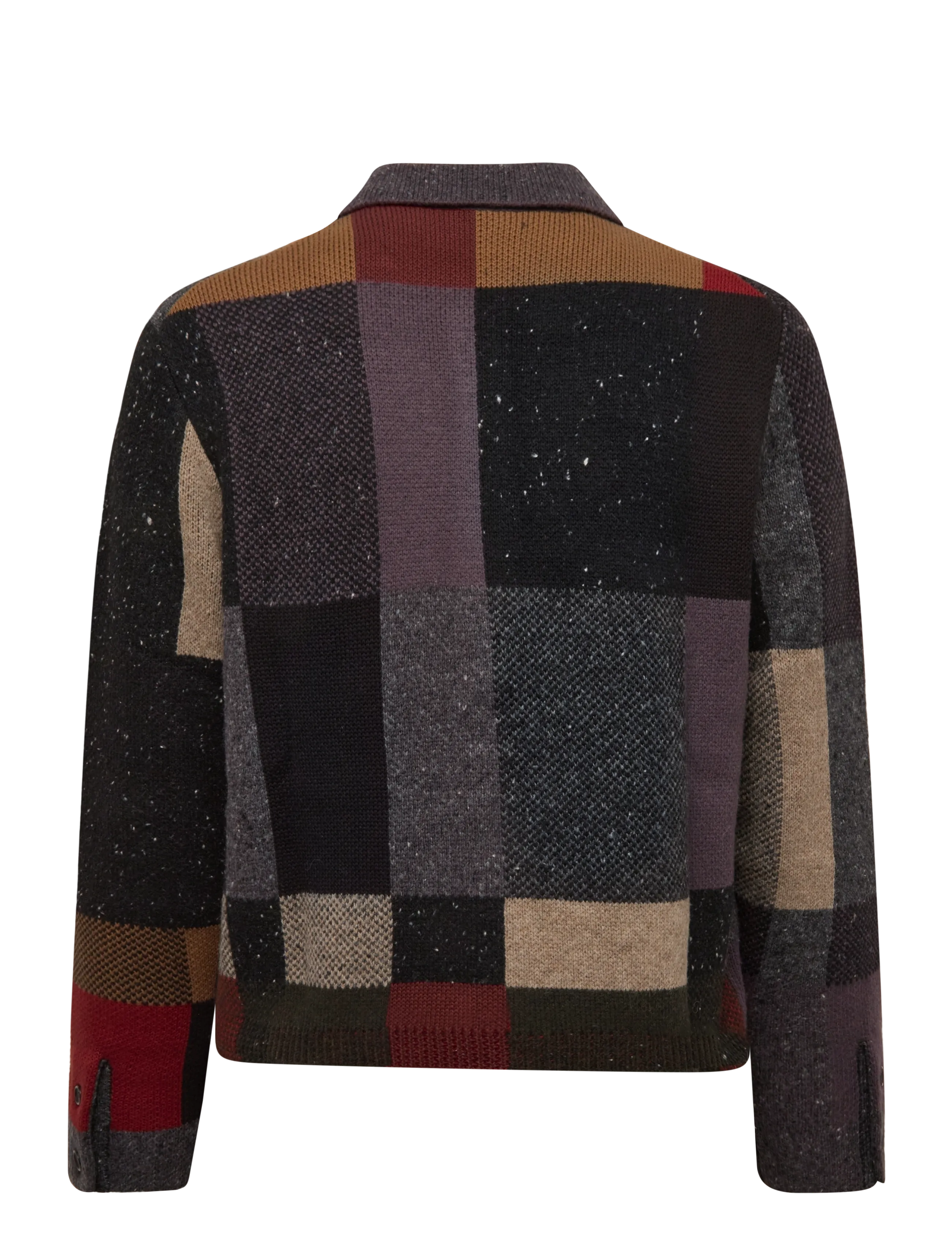PS Paul Smith - MENS CARDIGAN BUTTON THRU - kardiganid - black melange - 1