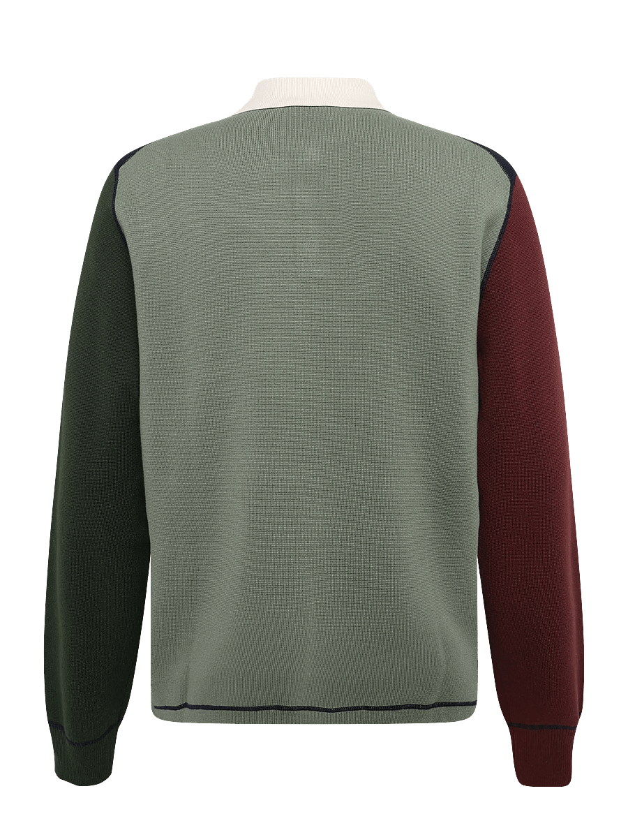 PS Paul Smith - MENS SWEATER LS POLO - langärmelige strick-polohemden - 49_very dark navy - 1