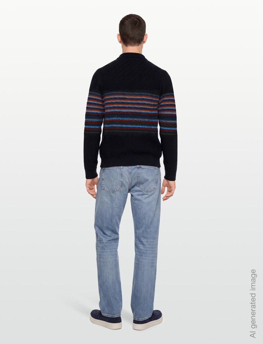 PS Paul Smith - MENS CARDIGAN ZIP THRU - kardiganid - 49_very dark navy - 4