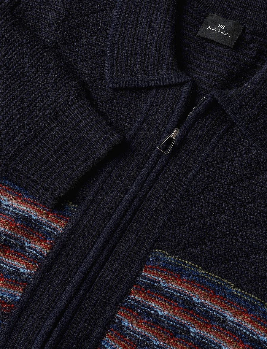 PS Paul Smith - MENS CARDIGAN ZIP THRU - kardiganid - 49_very dark navy - 5
