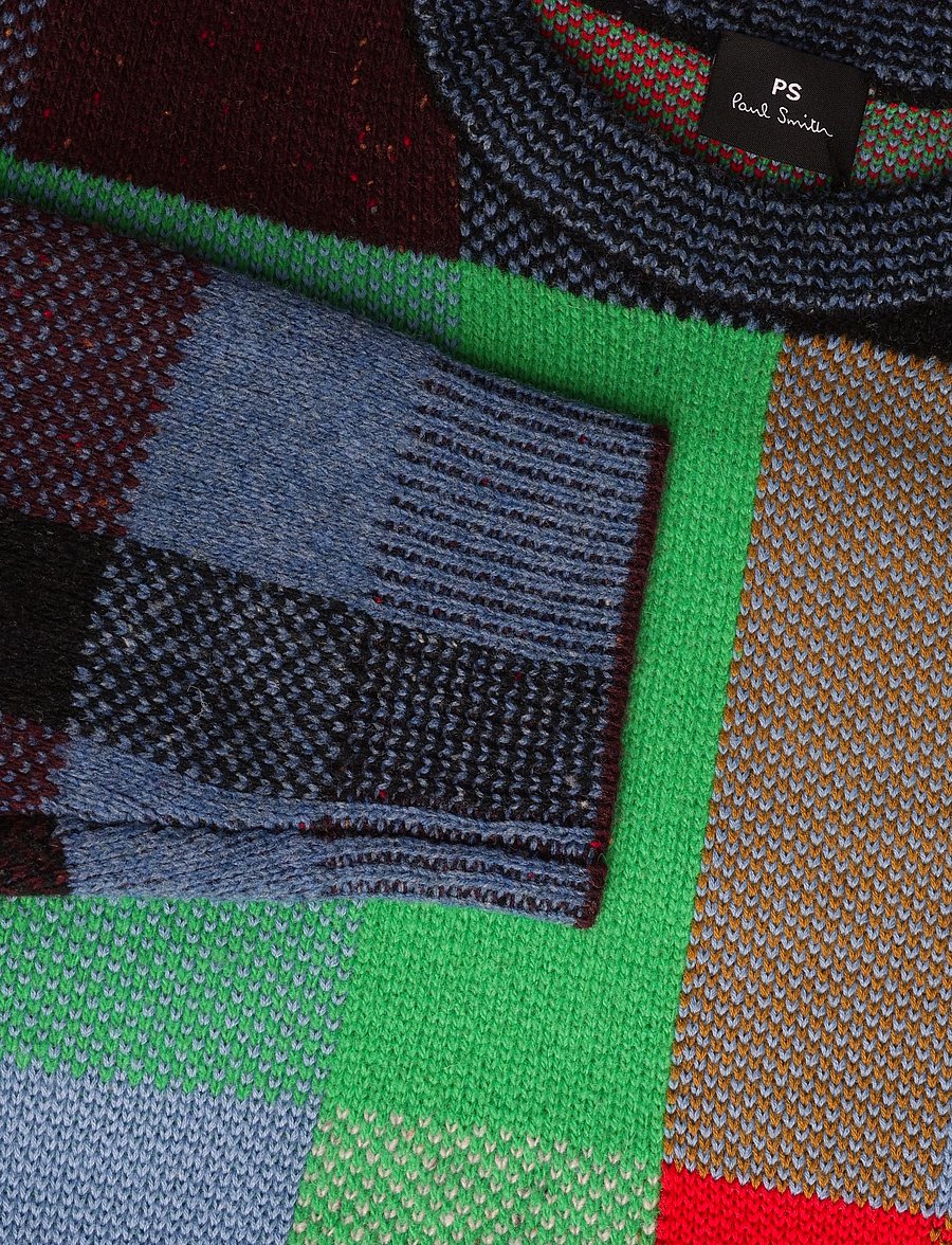 Paul Smith - MENS SWEATER CREW NECK - Ümara kaelusega - 92_multi coloured - 2