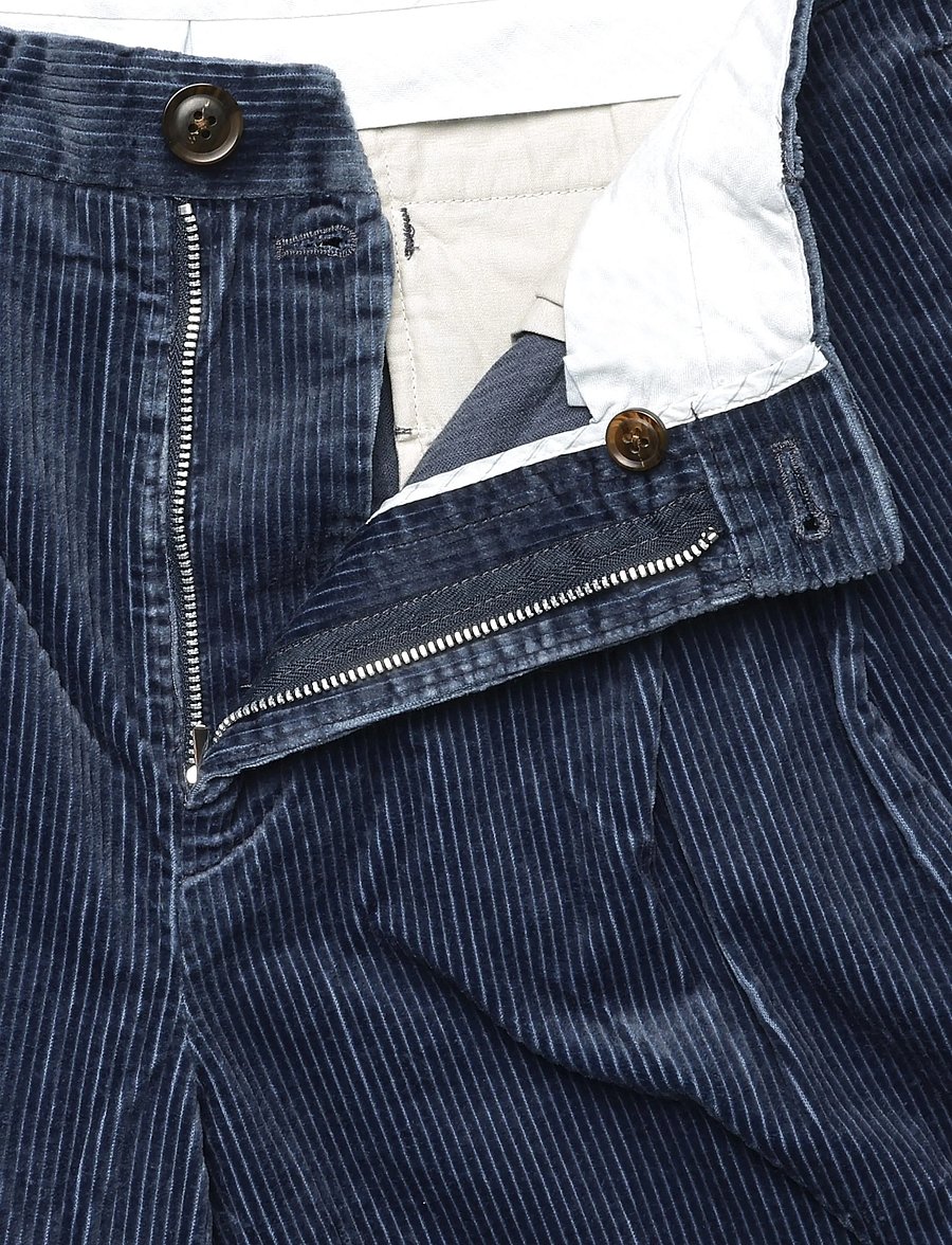 PS Paul Smith - MENS PLEATED TROUSER - freizeithosen - 46_indigo - 2