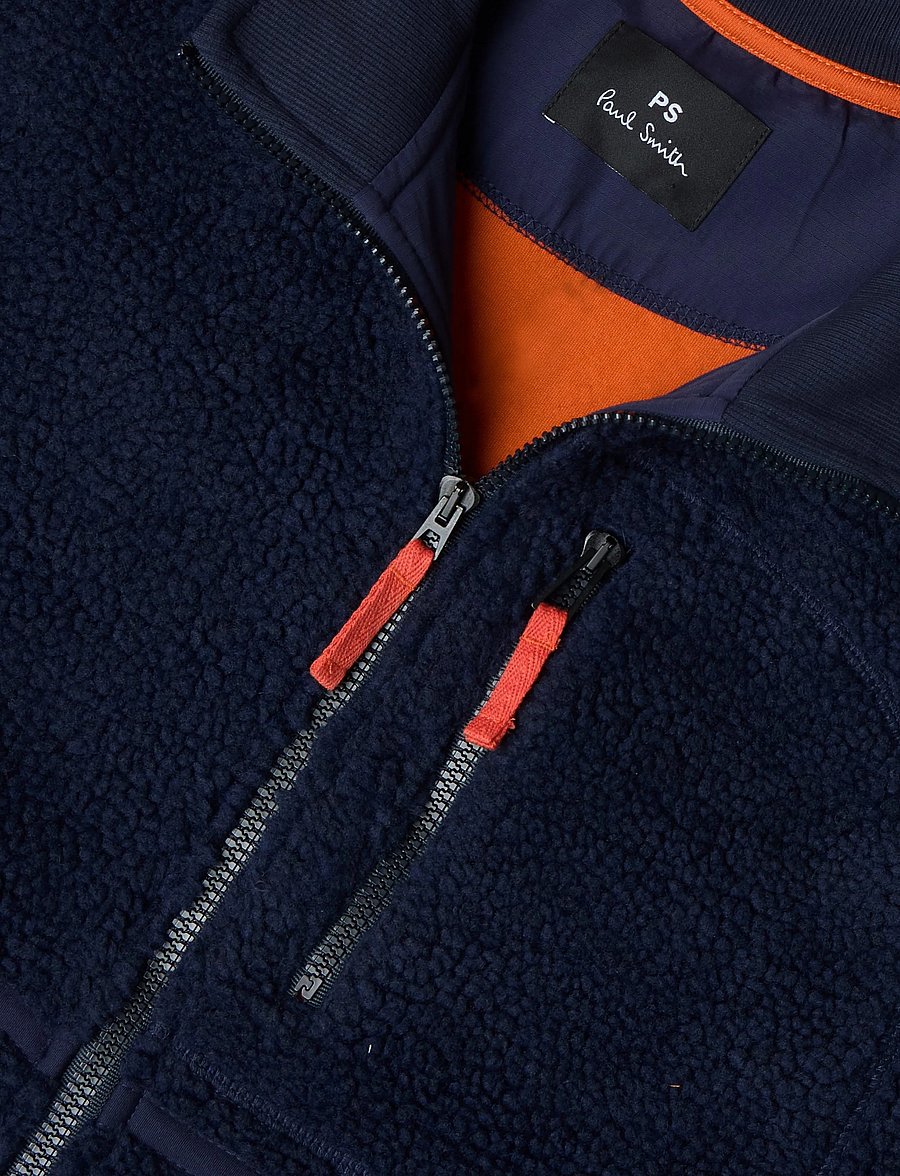 PS Paul Smith - MENS ZIP FLEECE JACKET - höstjackor - very dark navy - 2