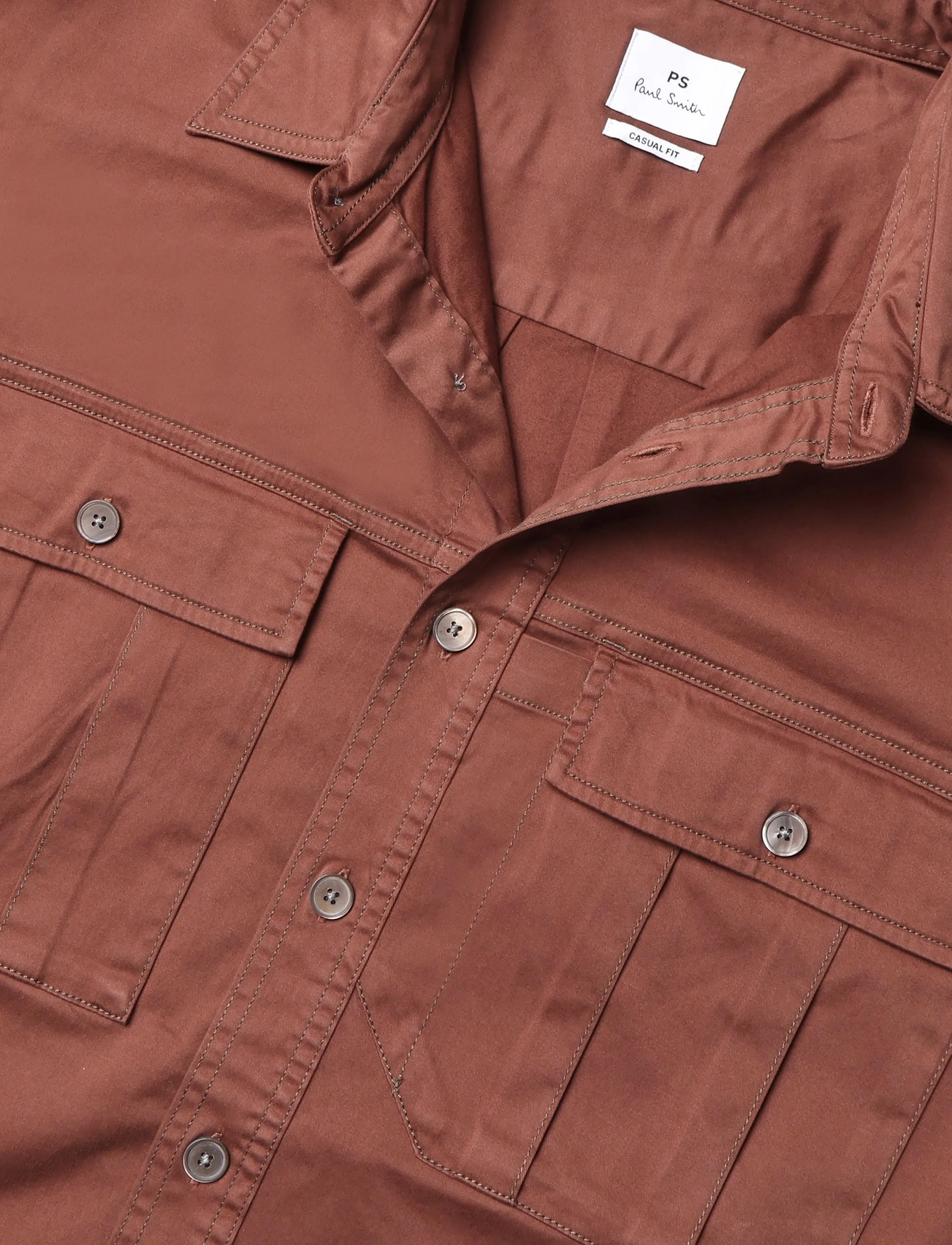 PS Paul Smith - MENS LS CASUAL FIT SHIRT - casual hemden - 28_burgundy/ borde - 2