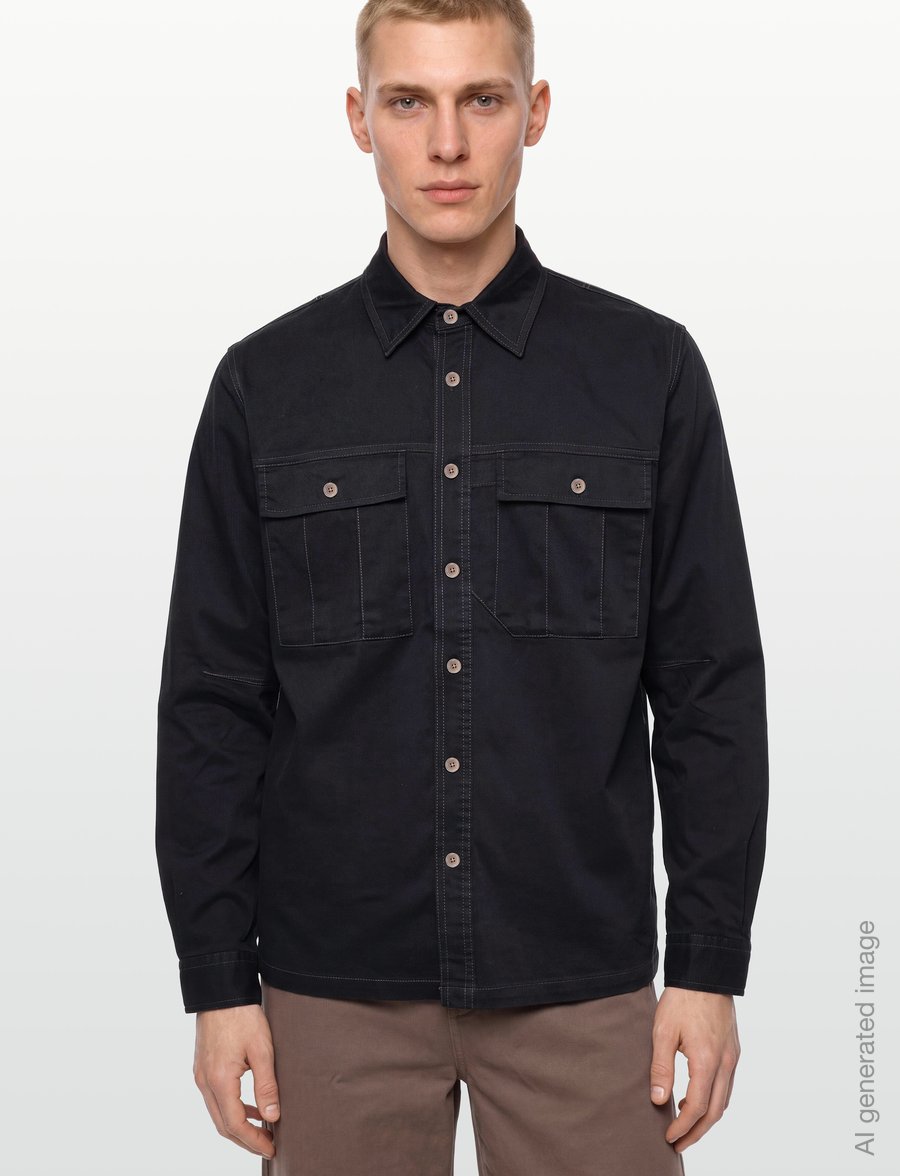 PS Paul Smith - MENS LS CASUAL FIT SHIRT - casual shirts - 49_very dark navy - 3