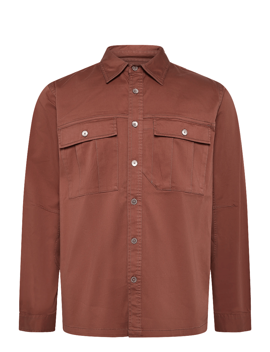 PS Paul Smith - MENS LS CASUAL FIT SHIRT - casual skjortor - burgundy/ borde - 1