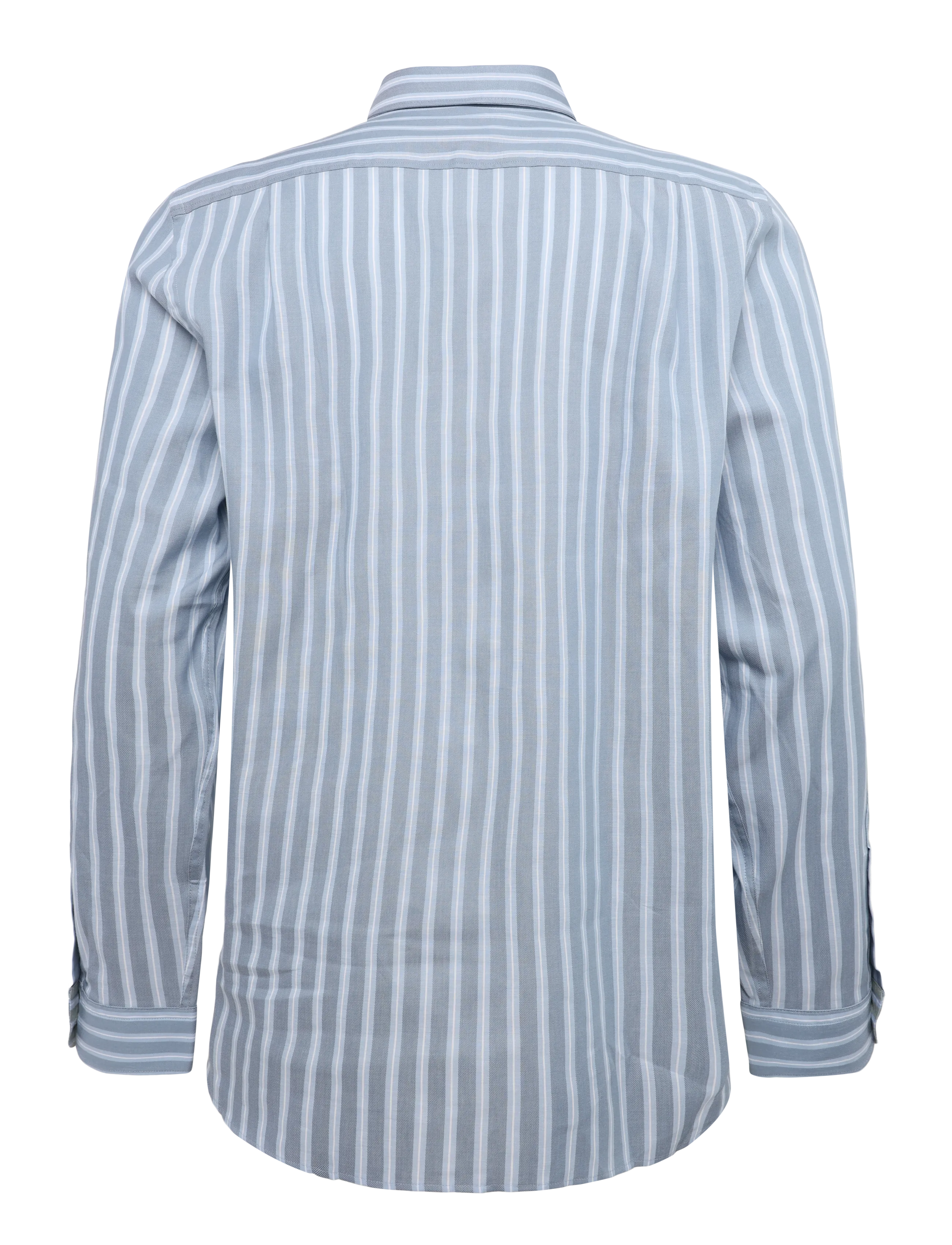 PS Paul Smith - MENS  LS REGULAR  FIT SHIRT - randiga skjortor - blue - 1