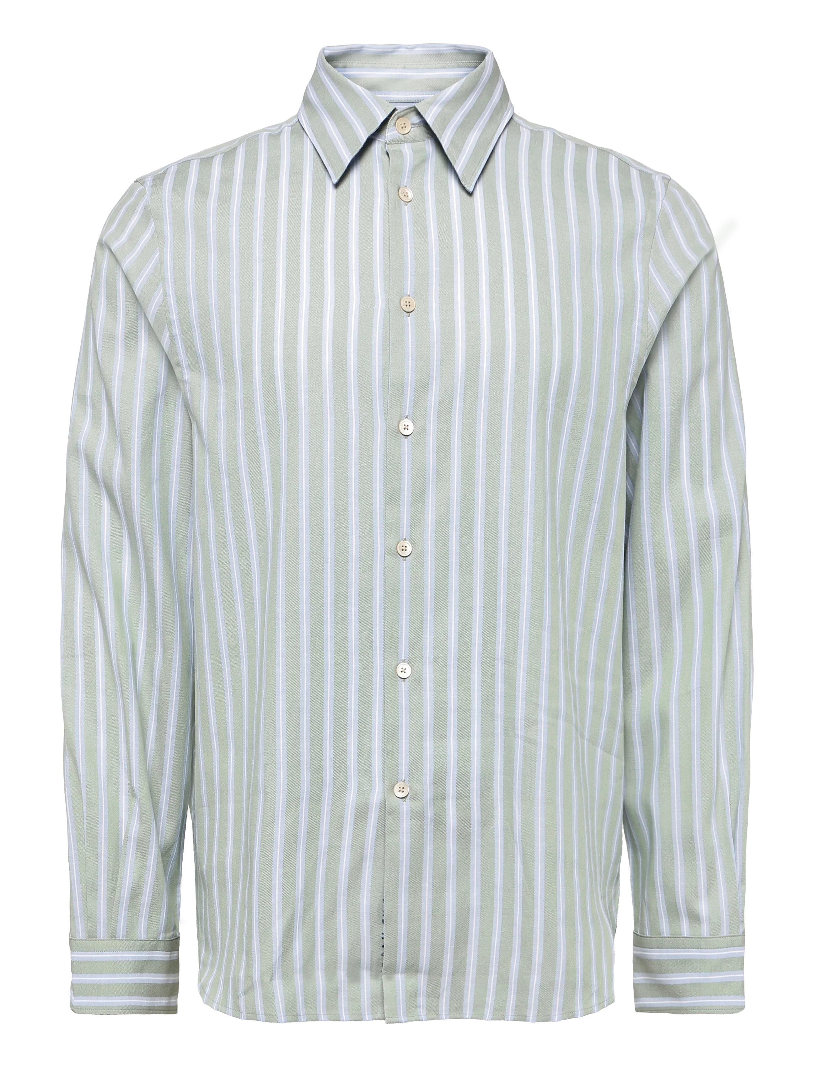 PS Paul Smith MENS  LS REGULAR  FIT SHIRT - Shop by occasion - LT GREYISH GREEN / green