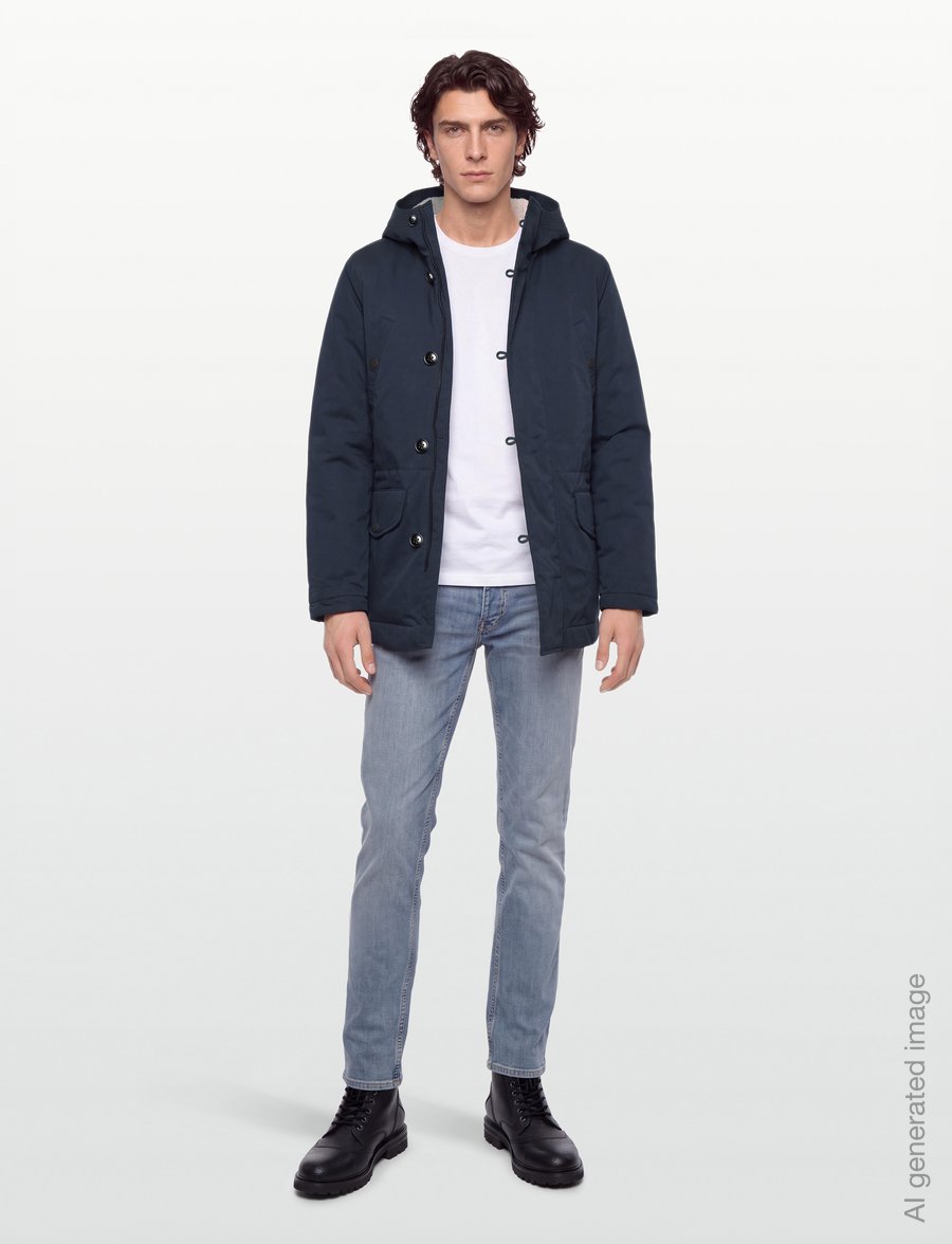 PS Paul Smith - MENS PADDED PARKA - ziemas jakas - inky blue - 0