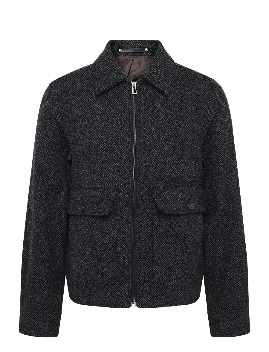 PS Paul Smith - MENS HARRINGTON JKT - herbstjacken - black melange - 0